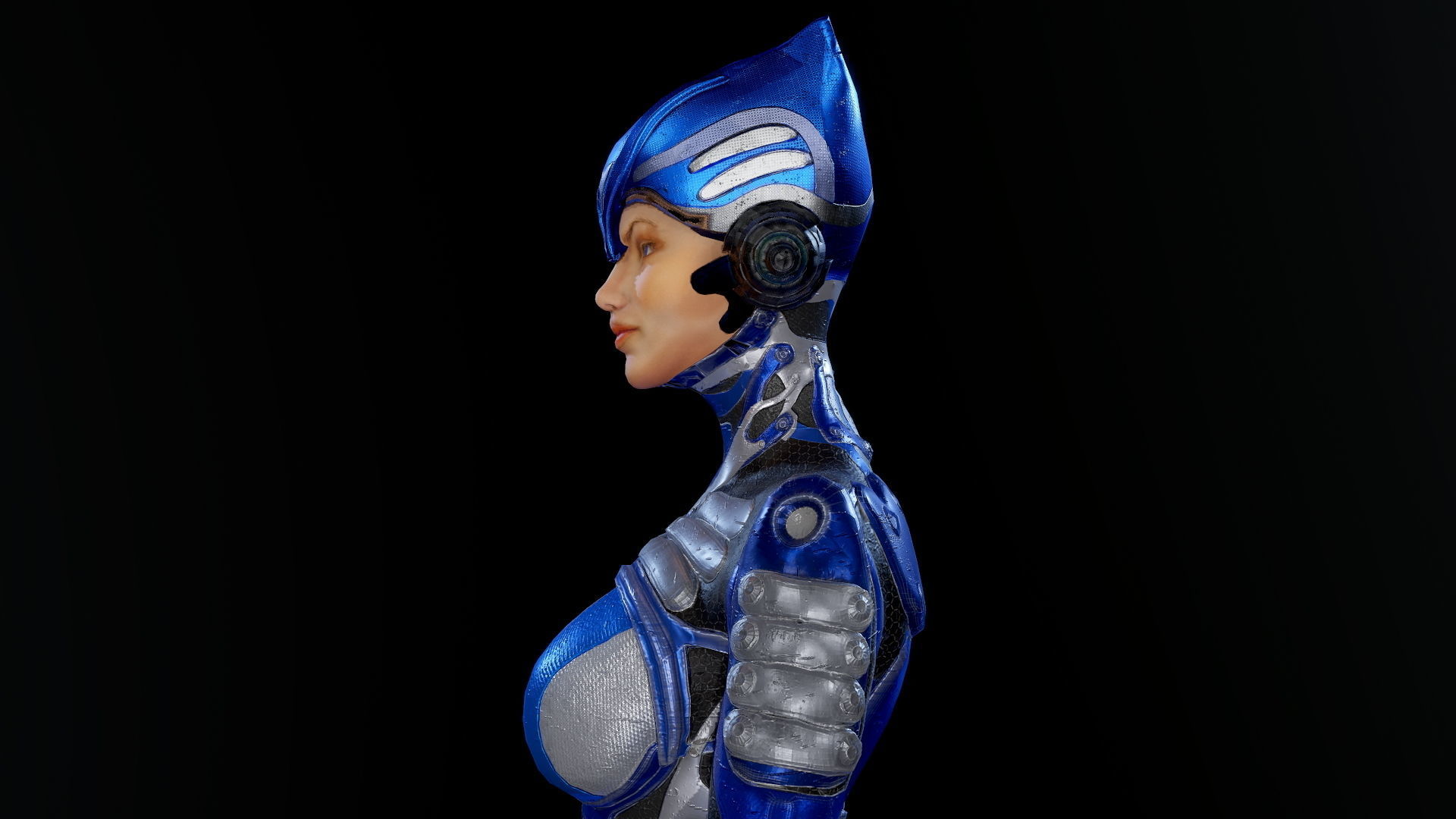 Low-poly model of the character Ghost Fury Low-poly 3D model_17