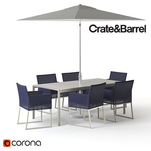 Dune Crate And Barrel Patio Sets CRATE And BARREL-Dune Dining SET
