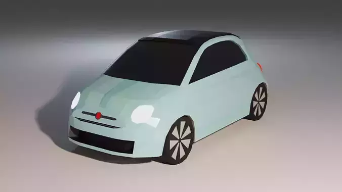 Low Poly Fiat 500
