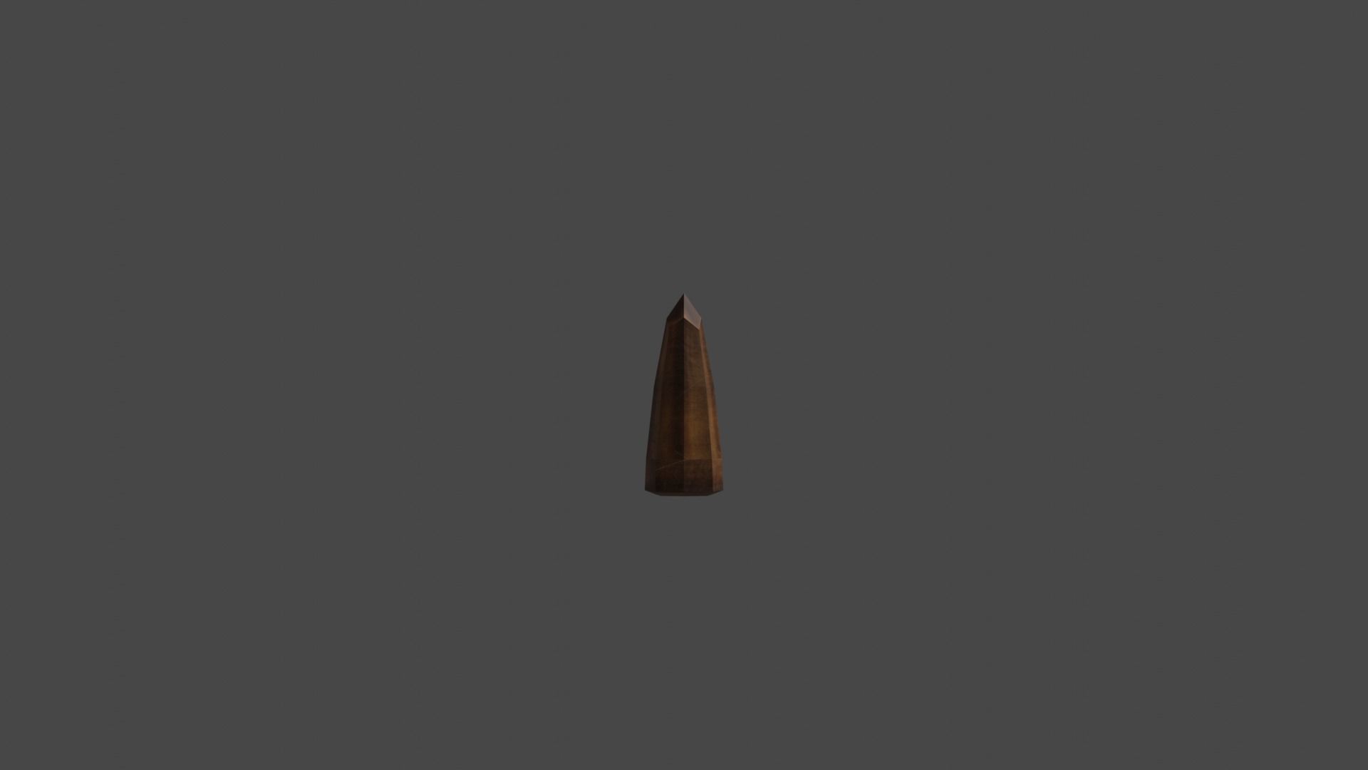 Low poly Bullet Game Ready wooden spike Free low-poly 3D model_1