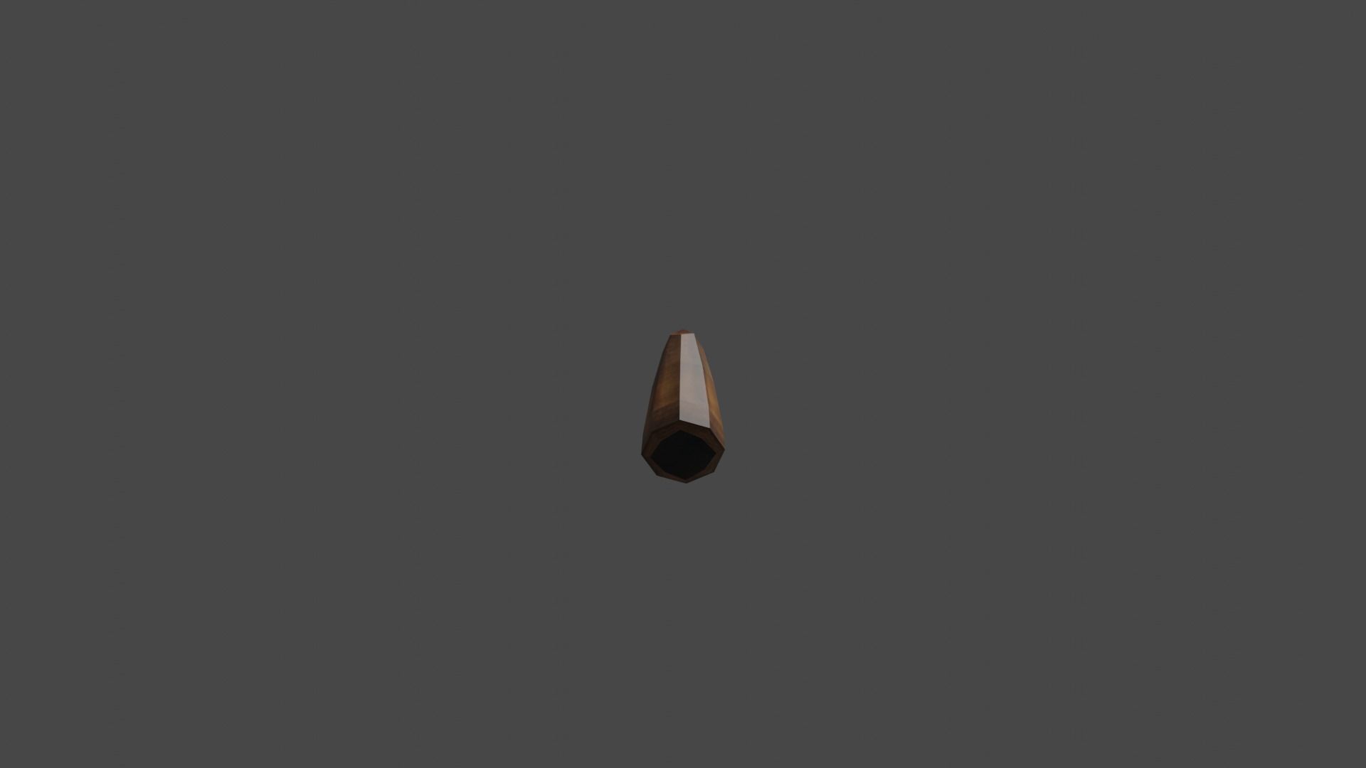 Low poly Bullet Game Ready wooden spike Free low-poly 3D model_5