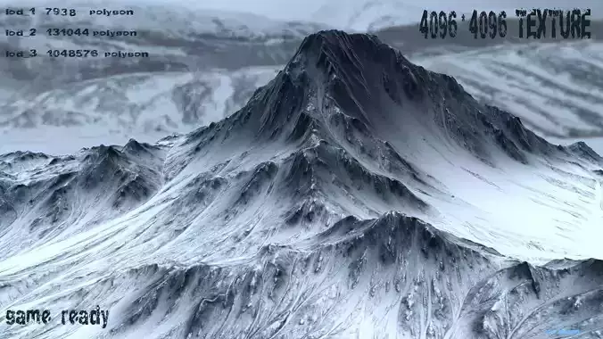 mountain covered in snow