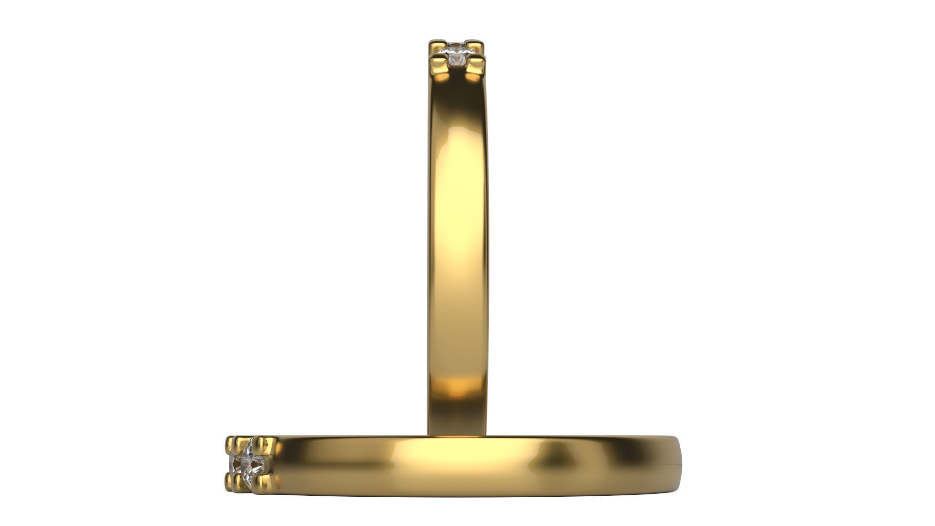 5 Diamond ring  Size 5-10  3D print model_3