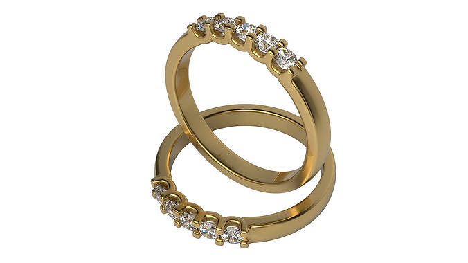5 Diamond ring  Size 5-10  3D print model