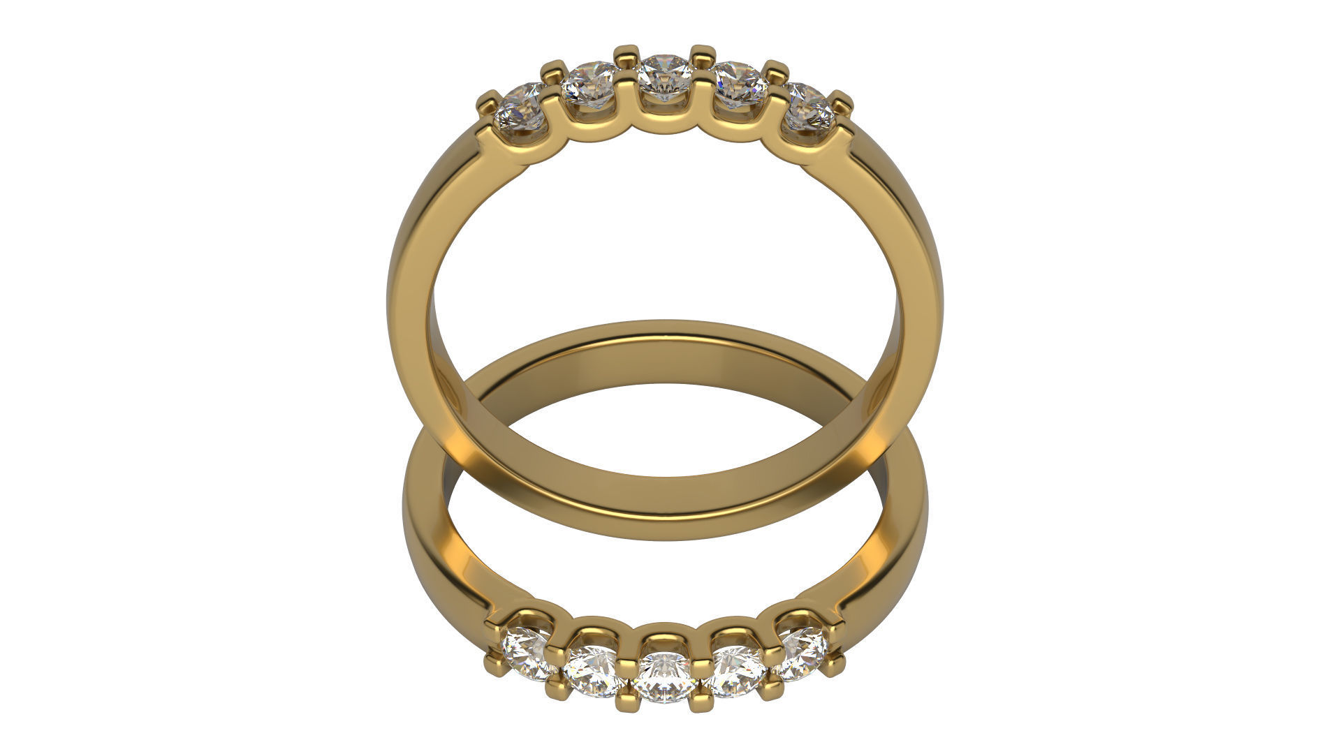5 Diamond ring  Size 5-10  3D print model_4