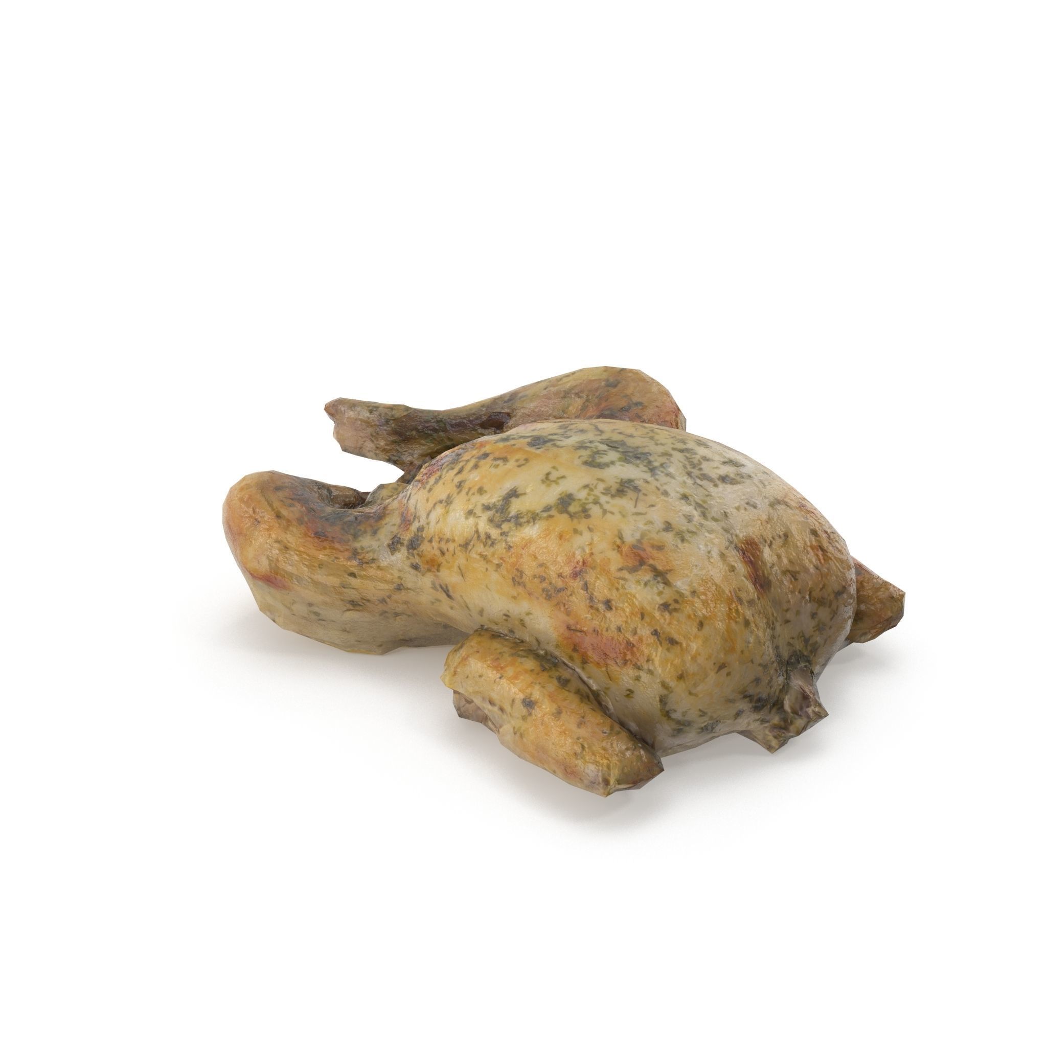 Cooked Chicken seasoned with sage - 4K textures 3D model_10