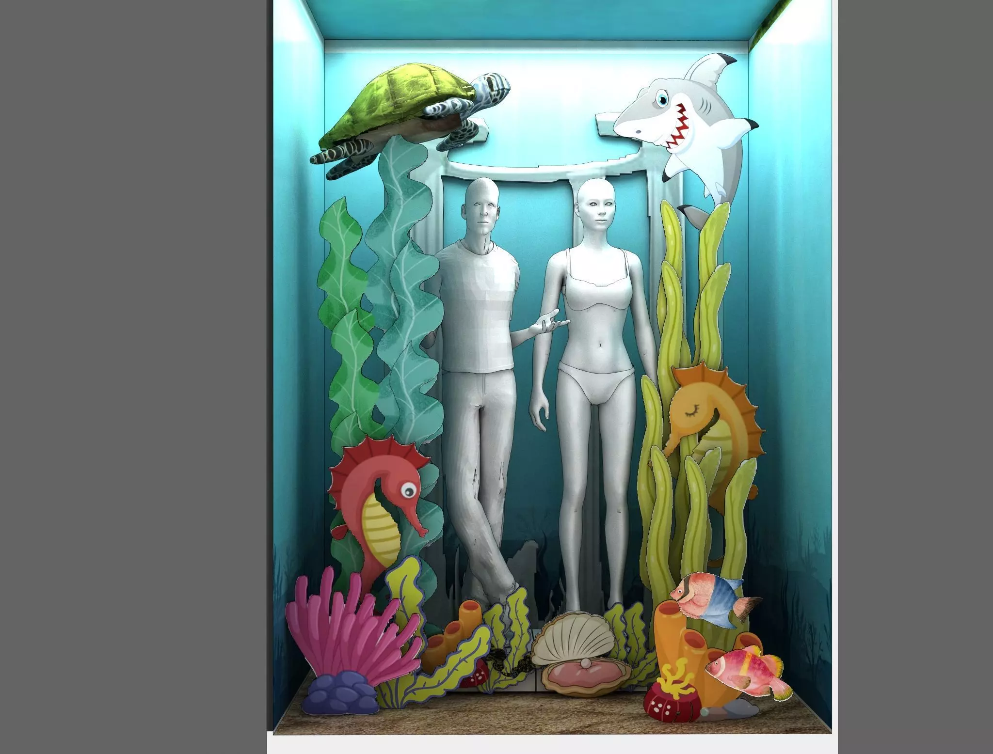 atlantis showcase design  3D model_0