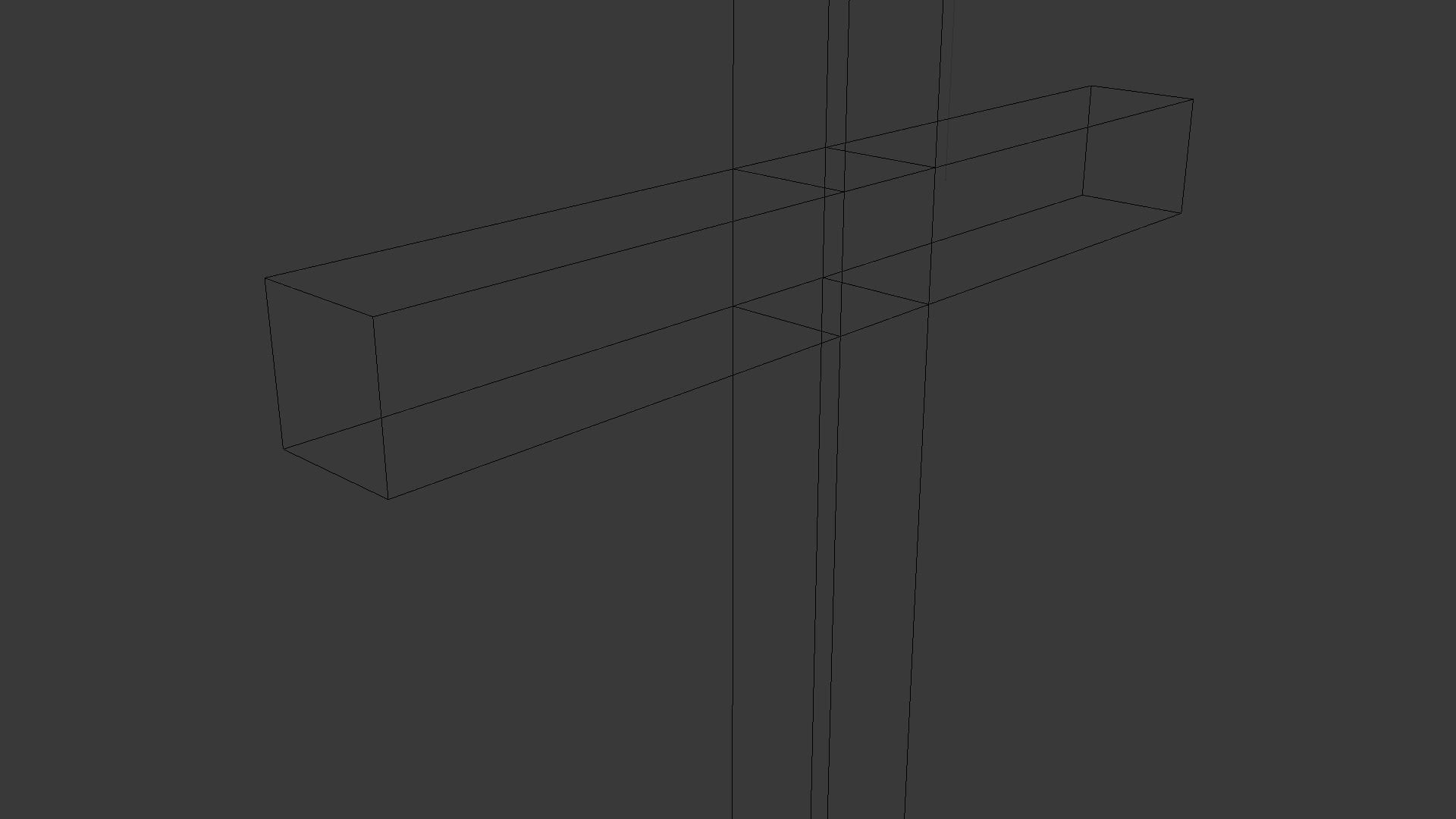 Cross Low-poly 3D model_25