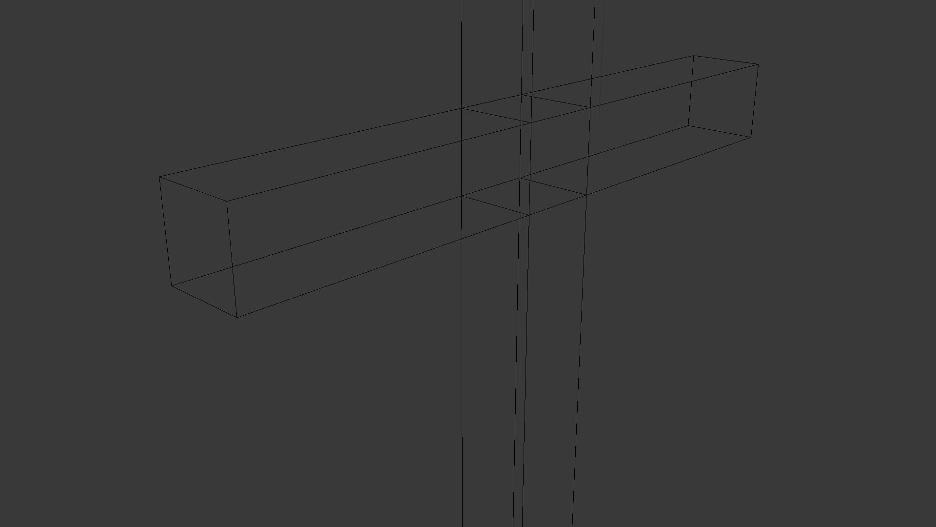 Cross Low-poly 3D model_22