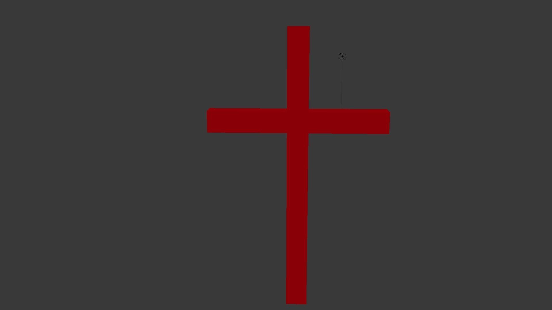 Cross Low-poly 3D model_14