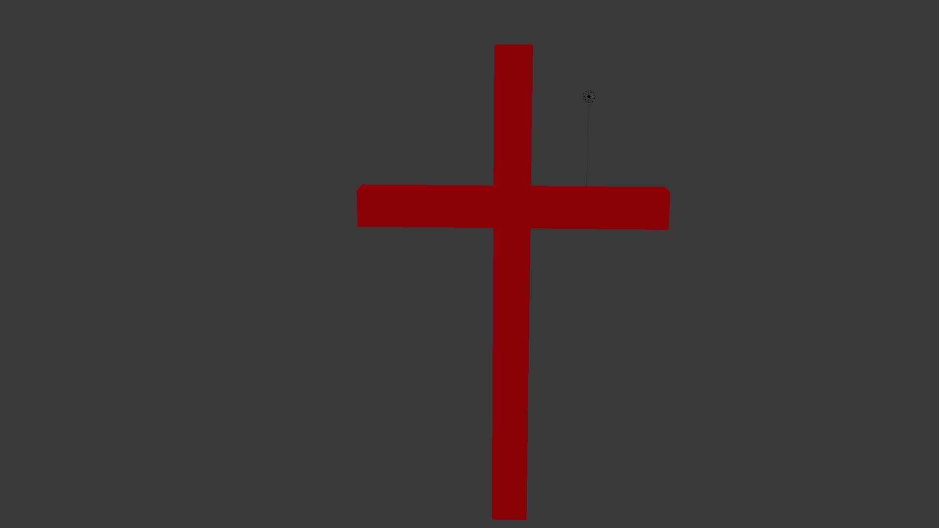 Cross Low-poly 3D model_12