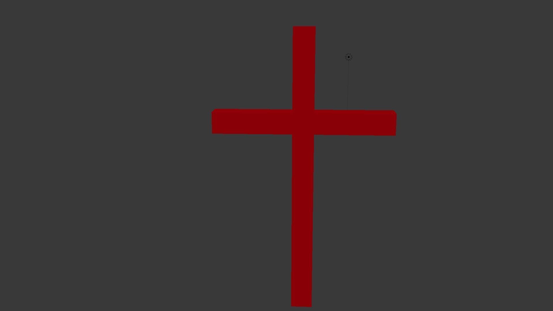 Cross Low-poly 3D model_11