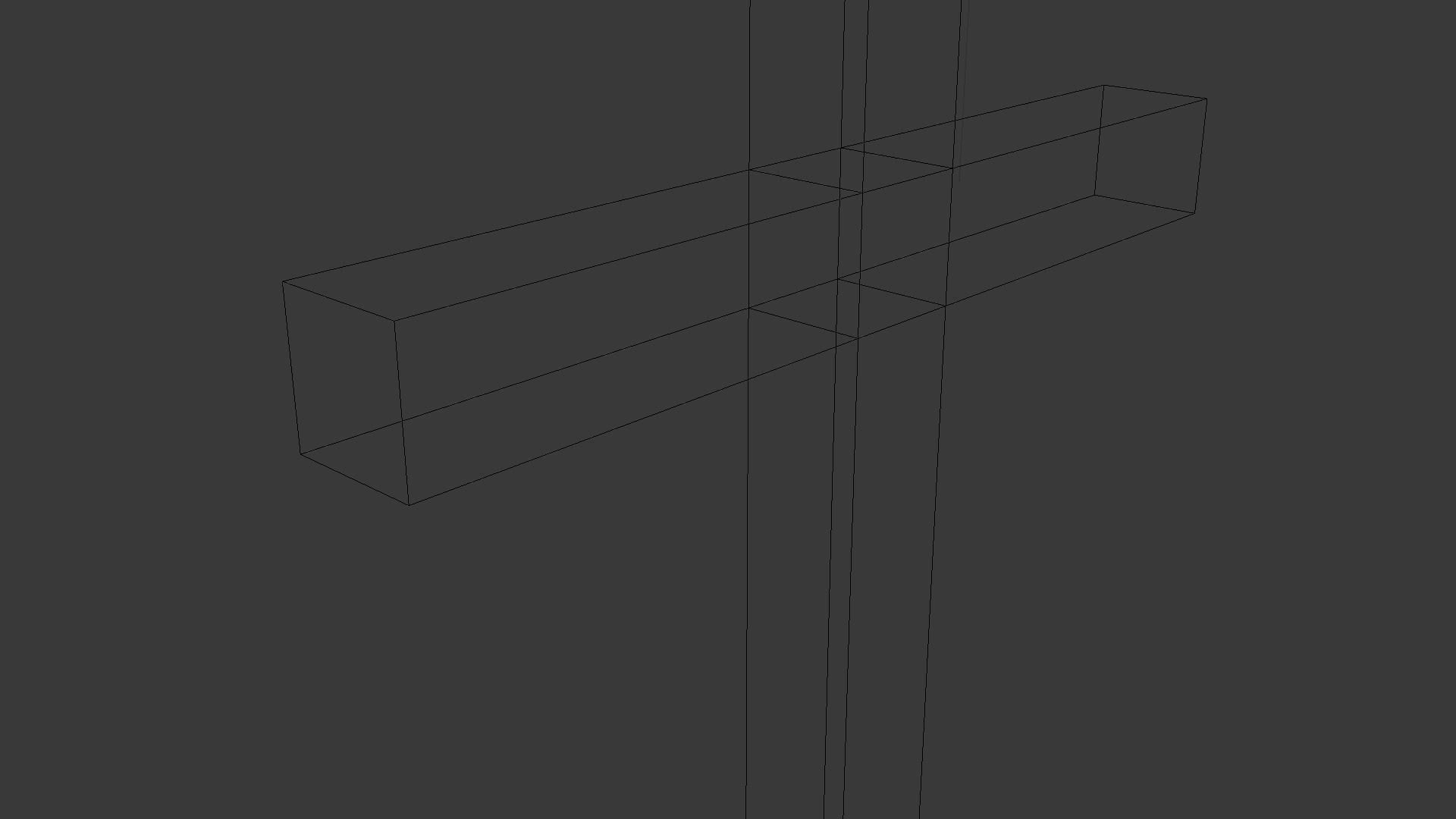 Cross Low-poly 3D model_29