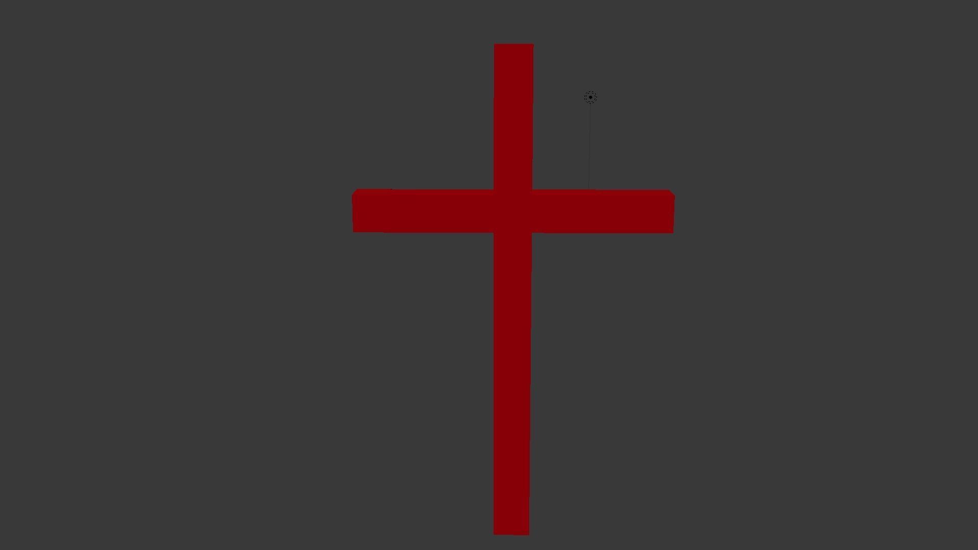 Cross Low-poly 3D model_19