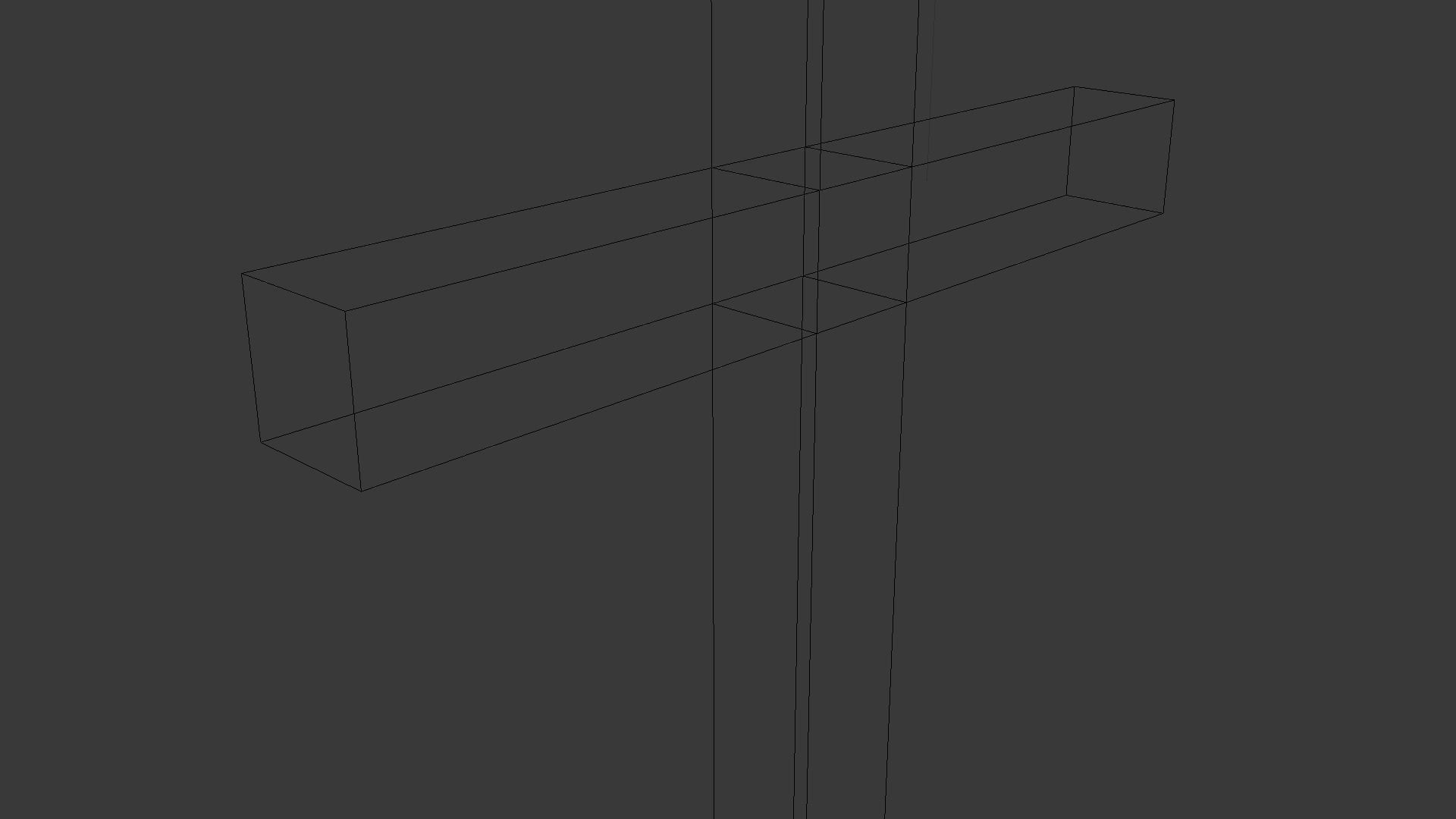 Cross Low-poly 3D model_21