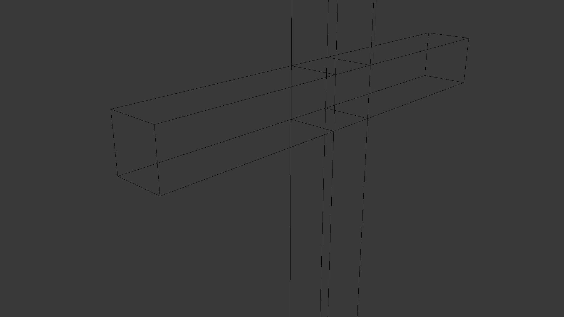 Cross Low-poly 3D model_30