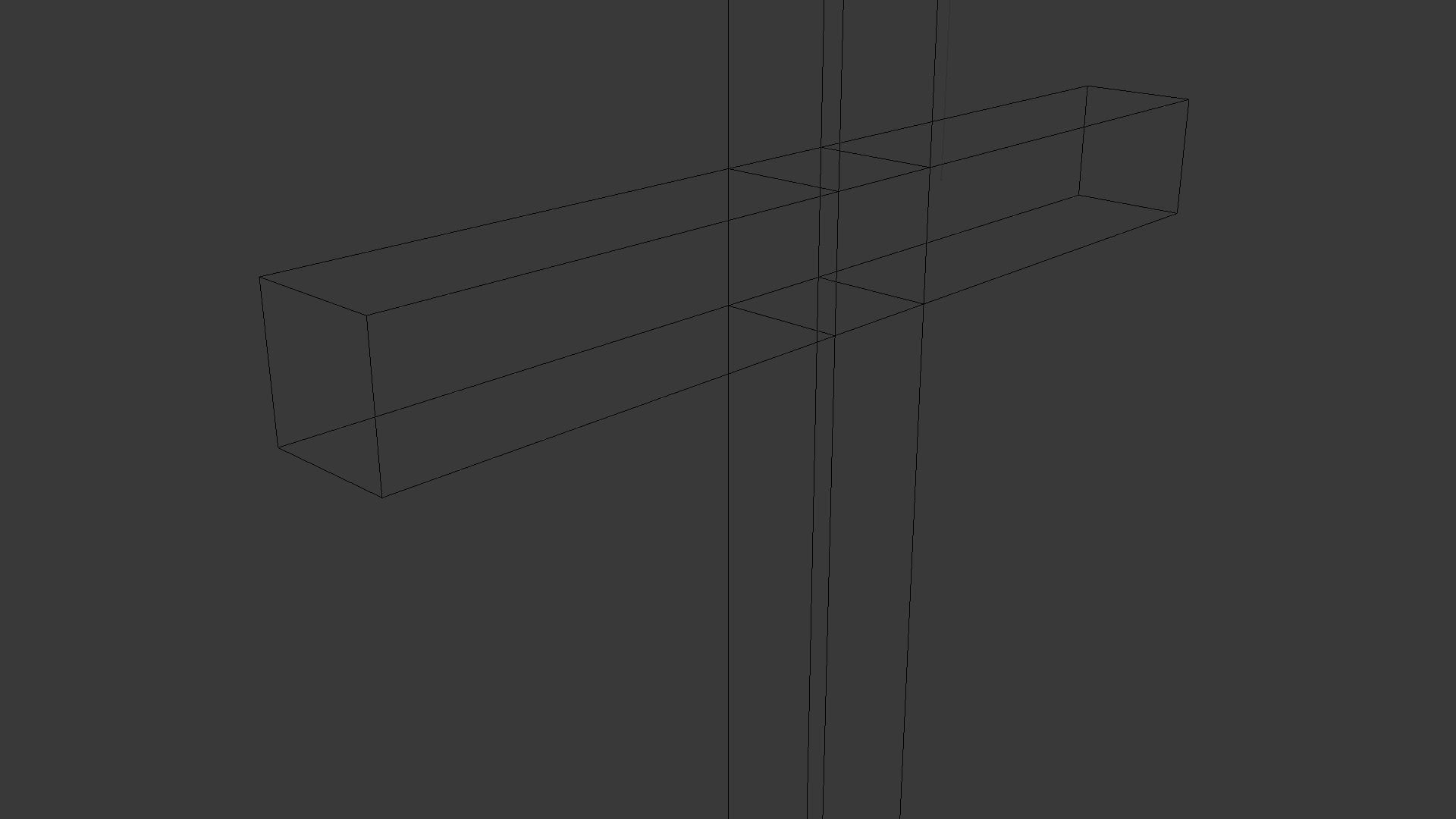 Cross Low-poly 3D model_24