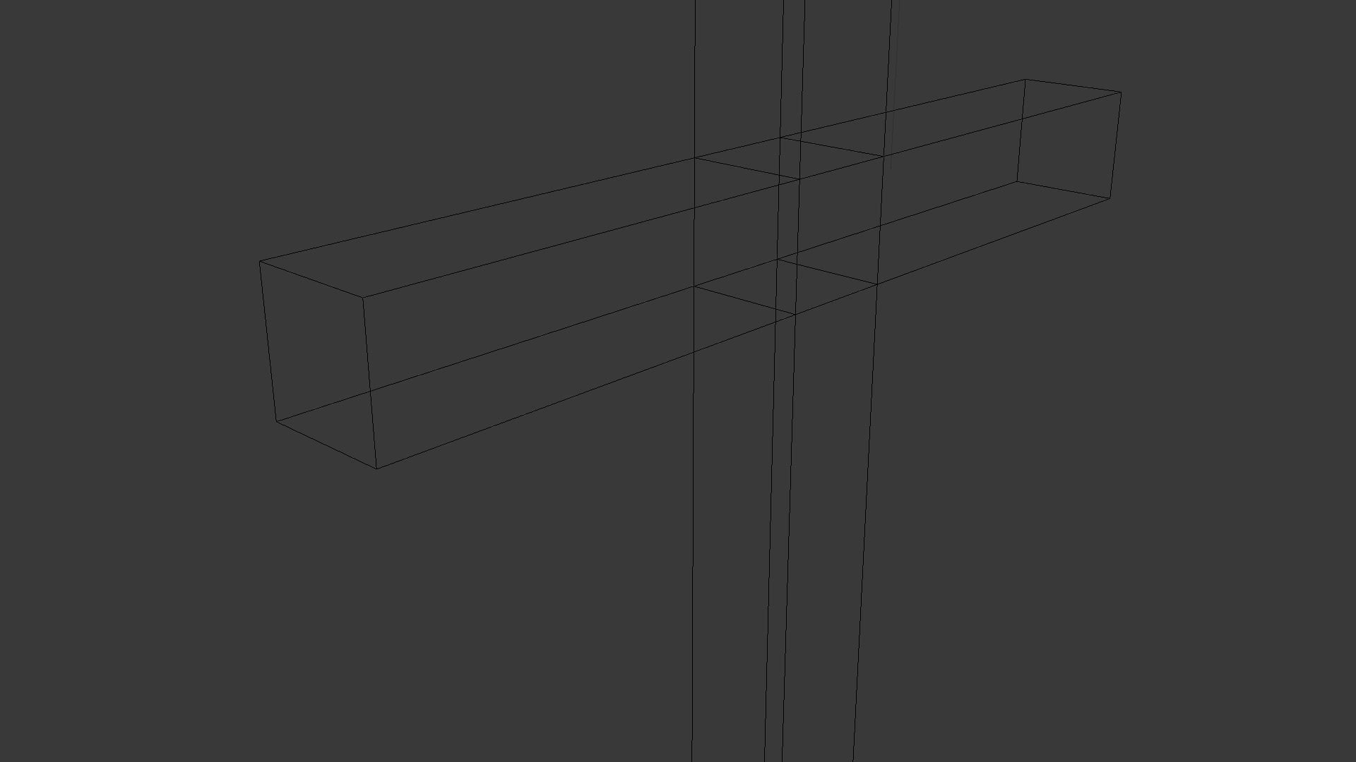 Cross Low-poly 3D model_28