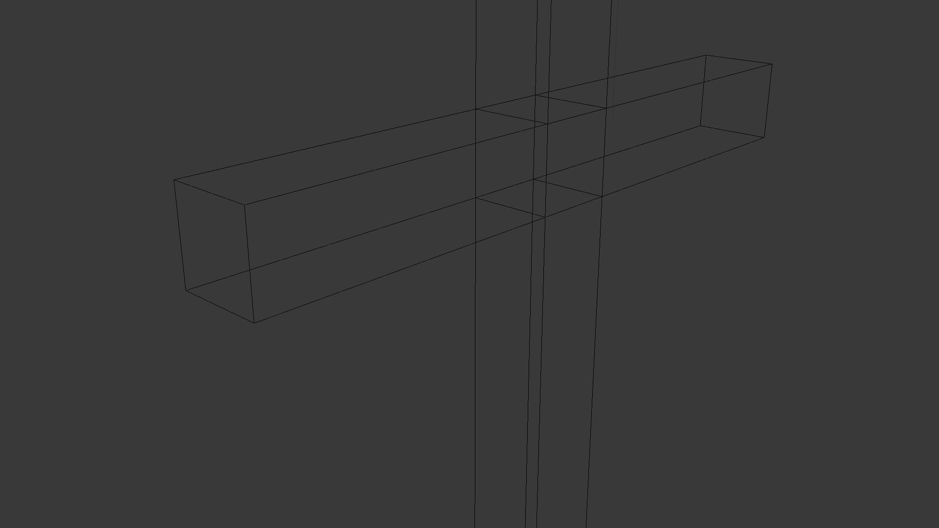 Cross Low-poly 3D model_26