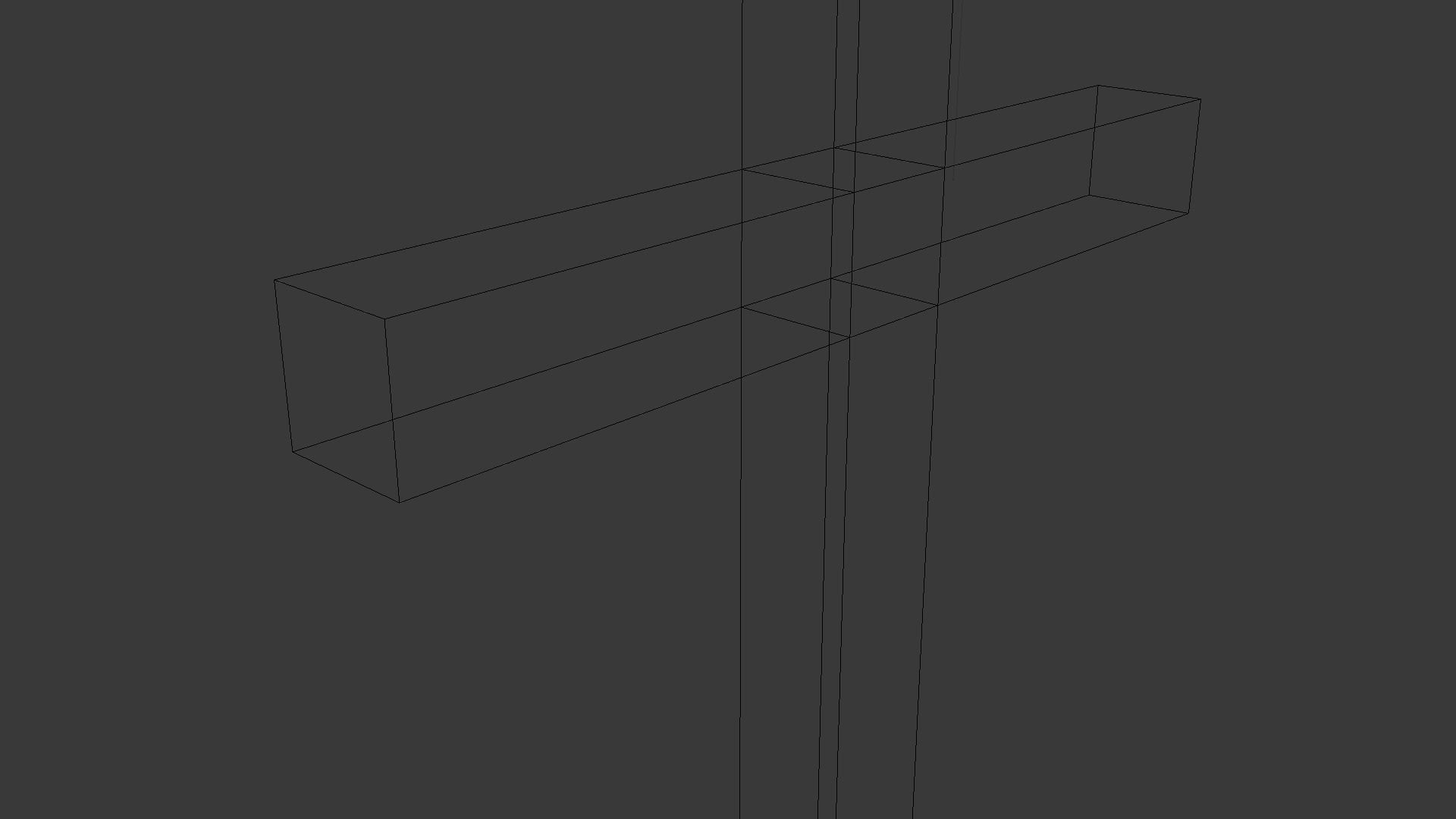 Cross Low-poly 3D model_27