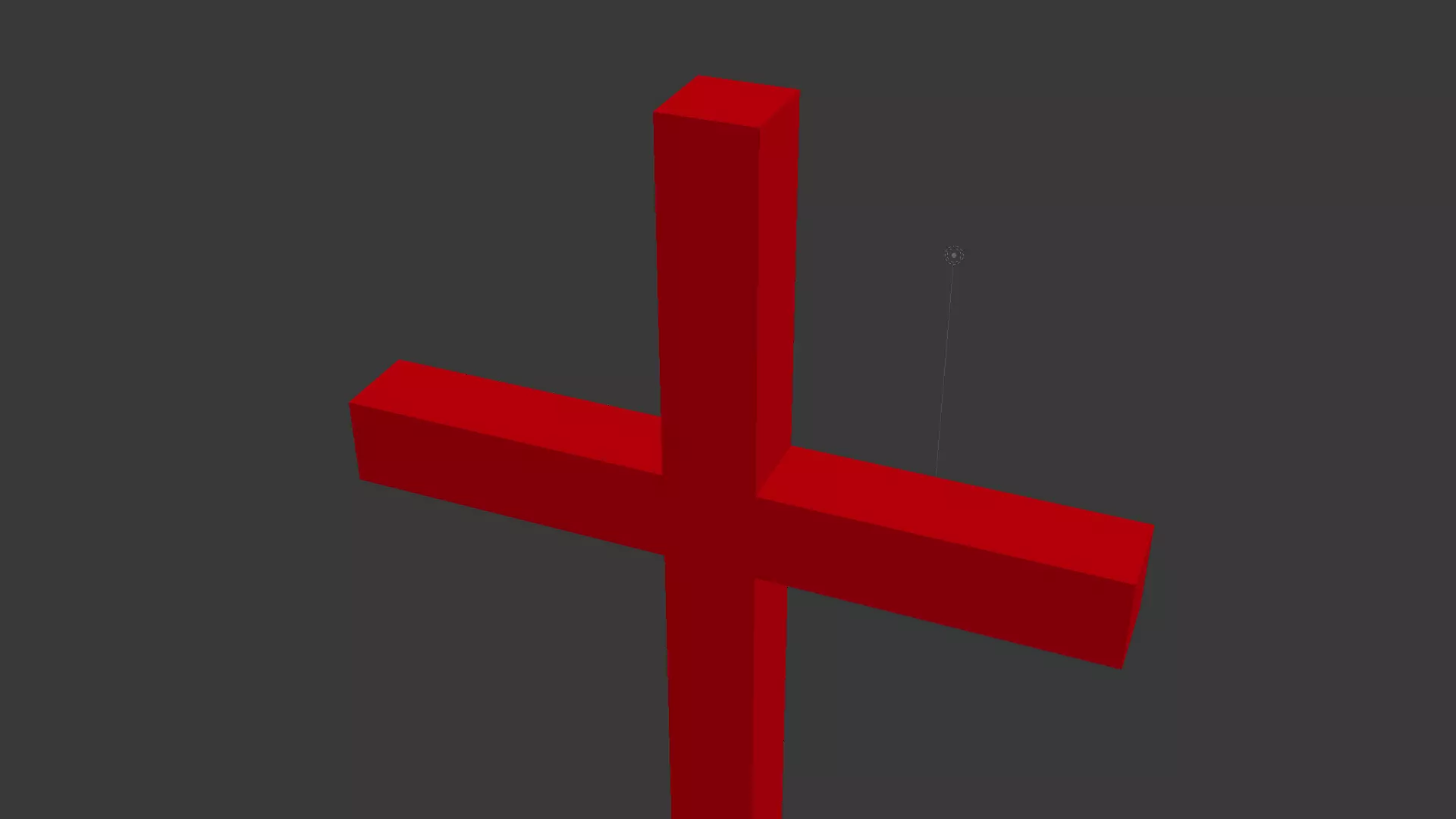 Cross Low-poly 3D model_0