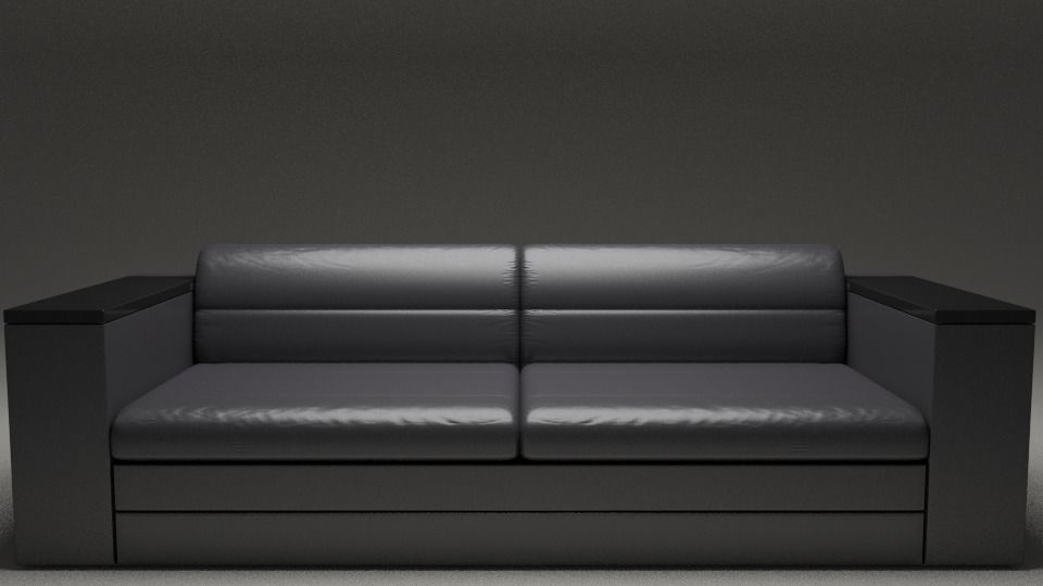 Leather Sofa 3D model_1