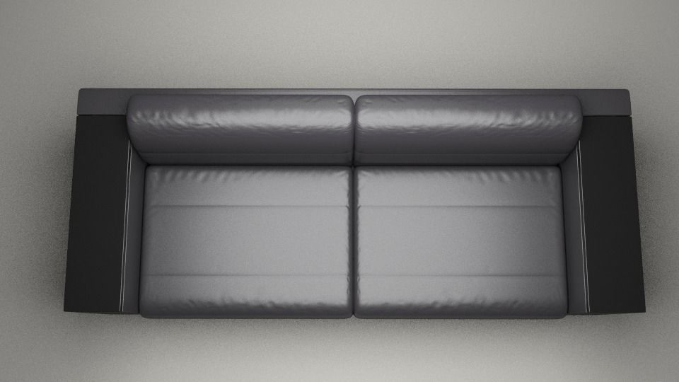 Leather Sofa 3D model_2