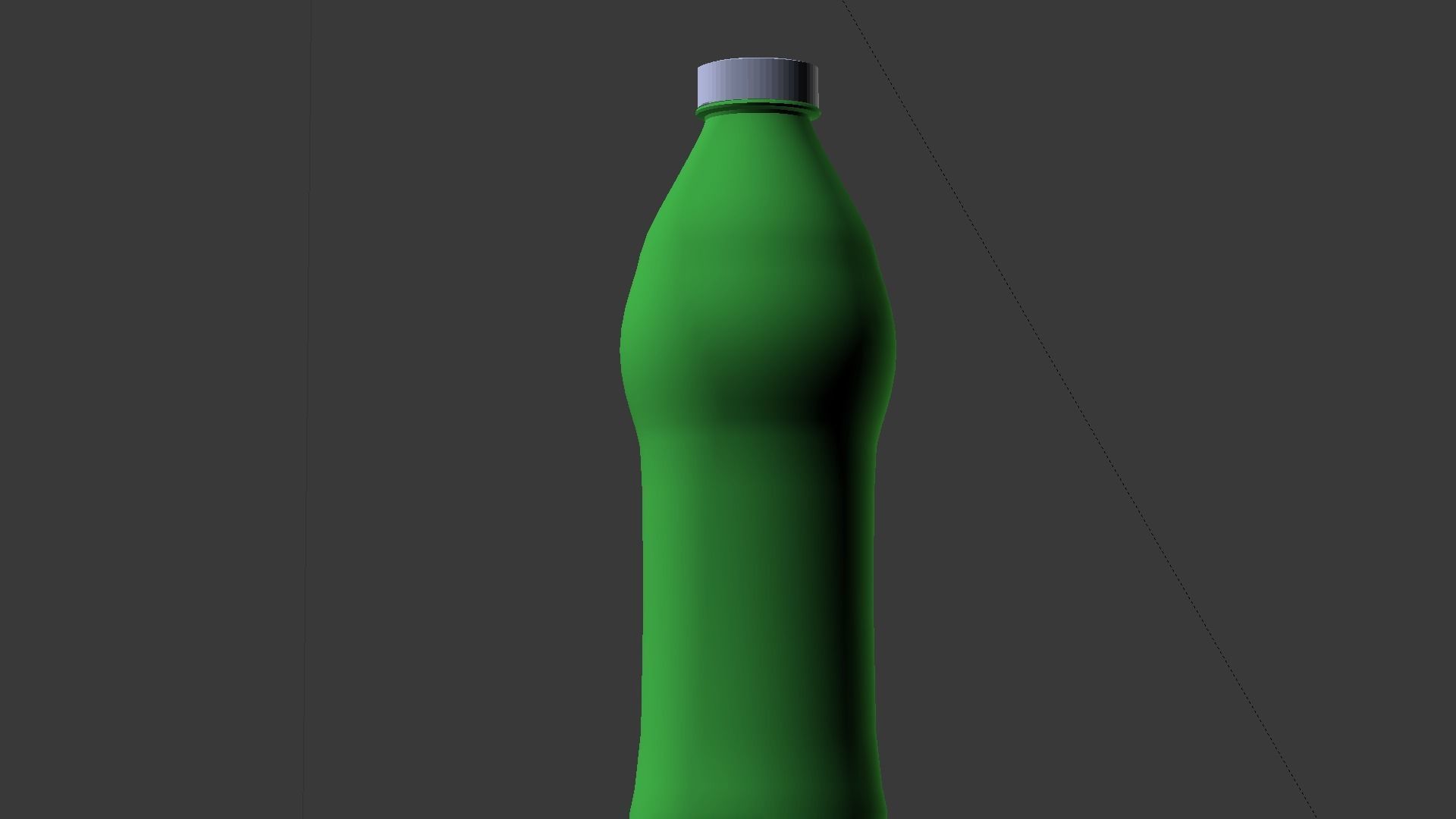 Water bottle Low-poly 3D model_34