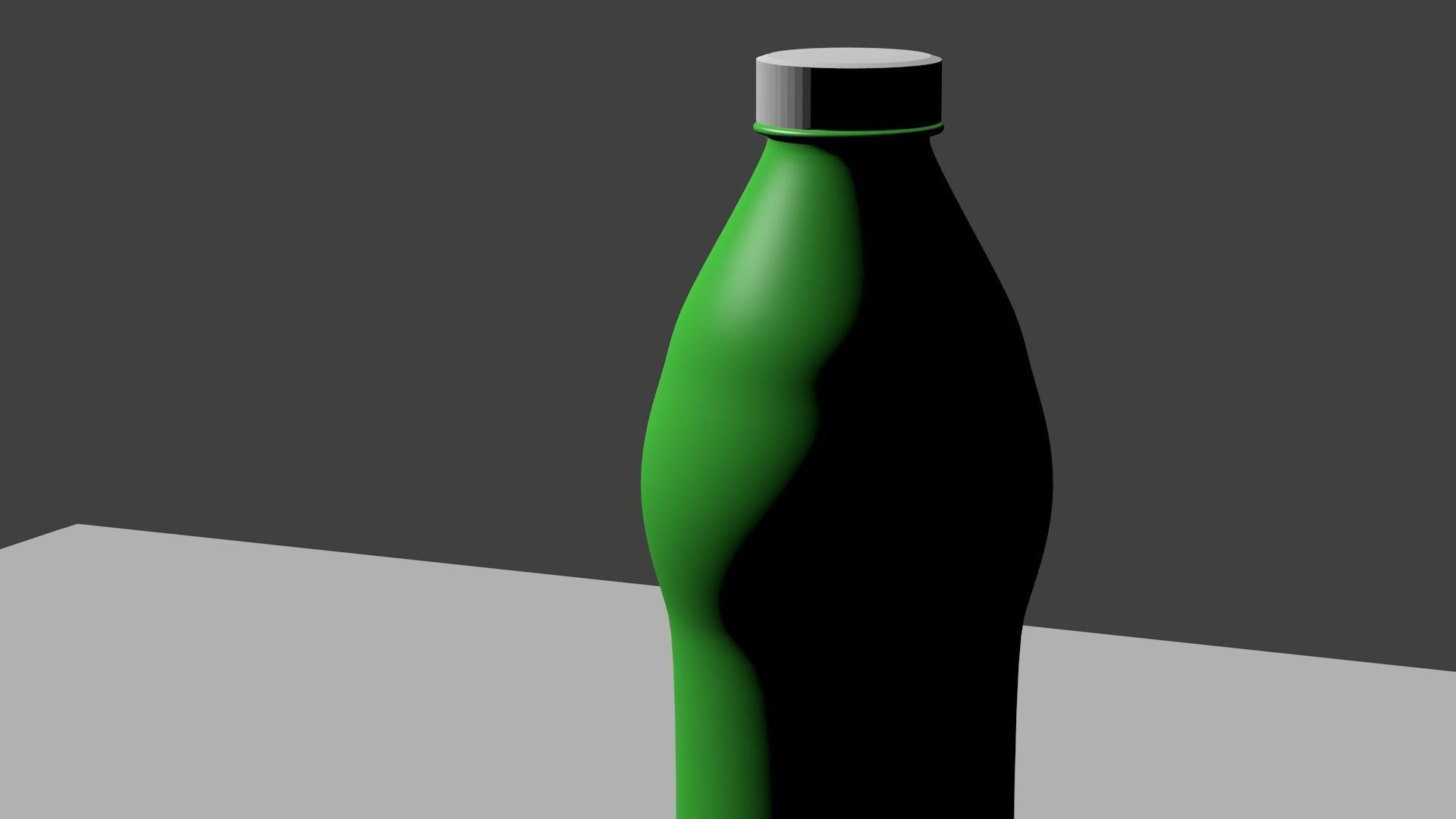 Water bottle Low-poly 3D model_10