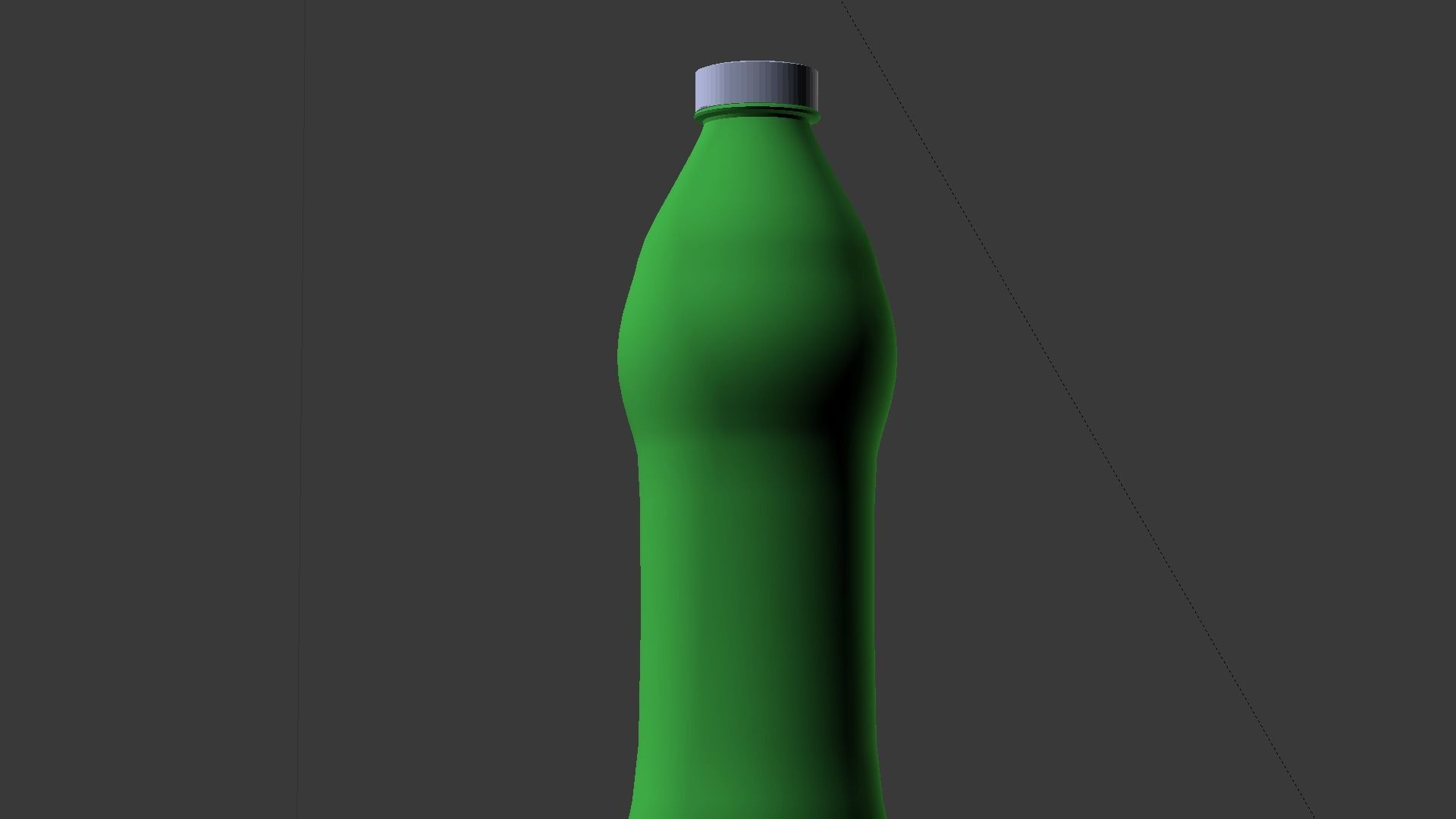 Water bottle Low-poly 3D model_32