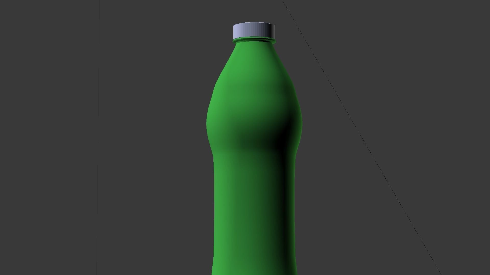 Water bottle Low-poly 3D model_29