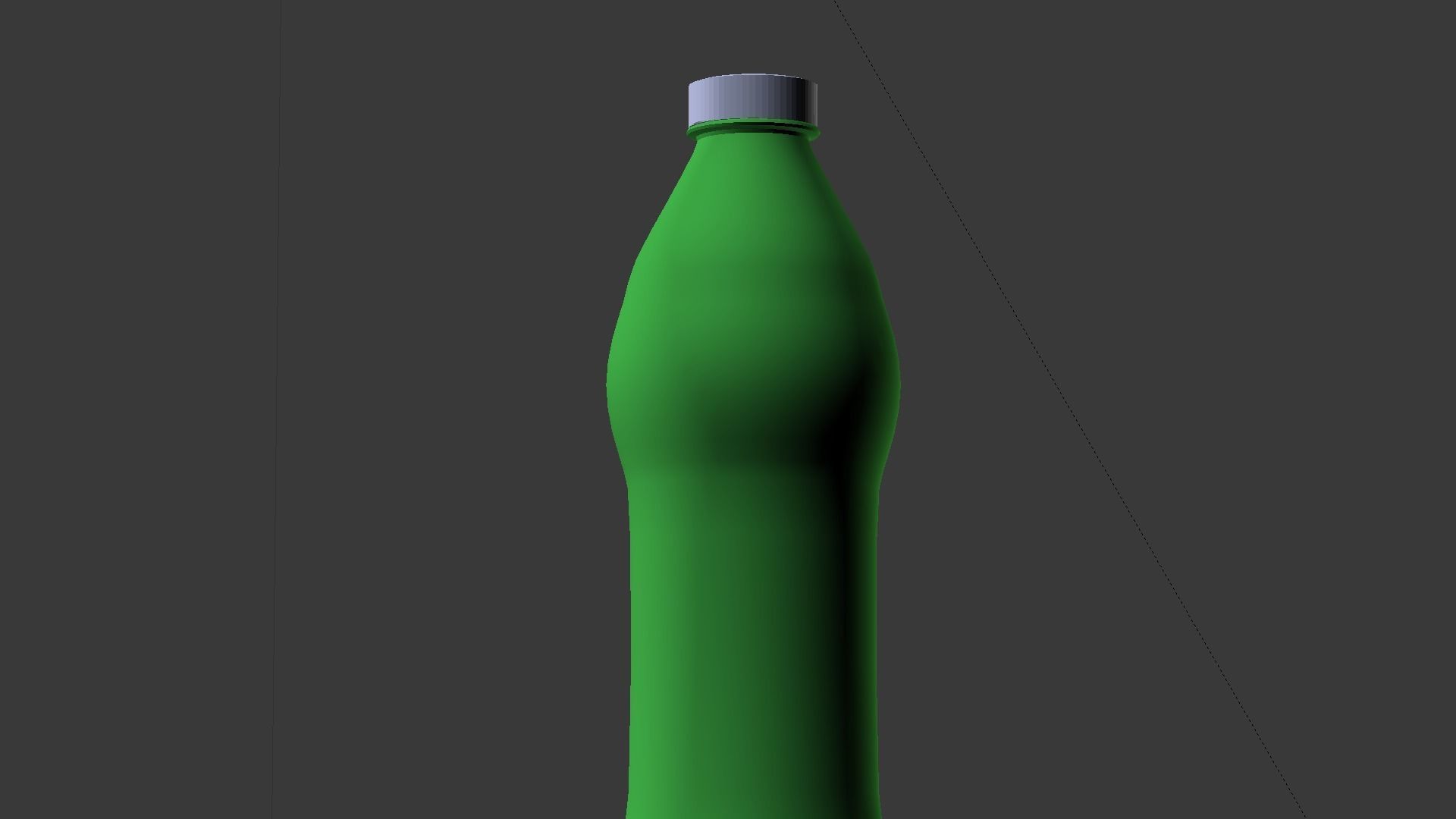 Water bottle Low-poly 3D model_25