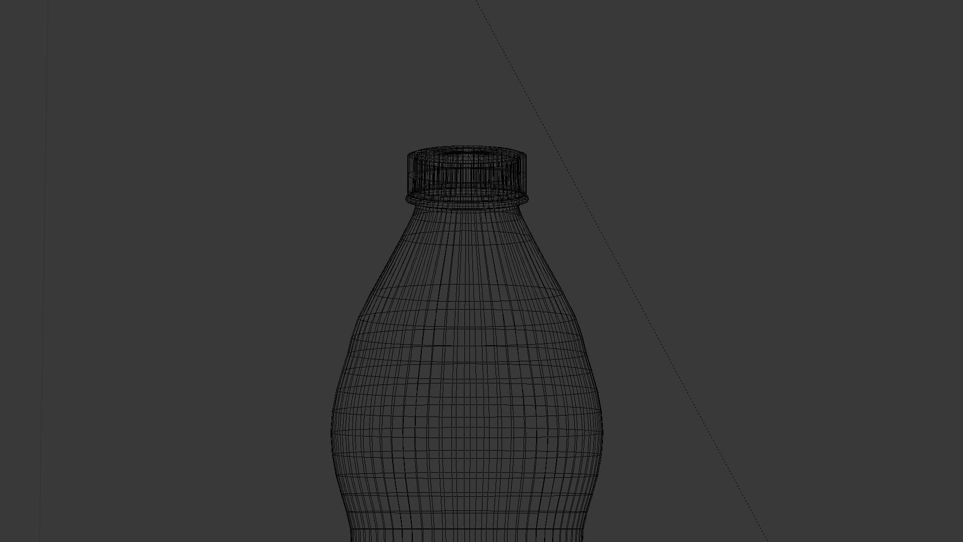 Water bottle Low-poly 3D model_19