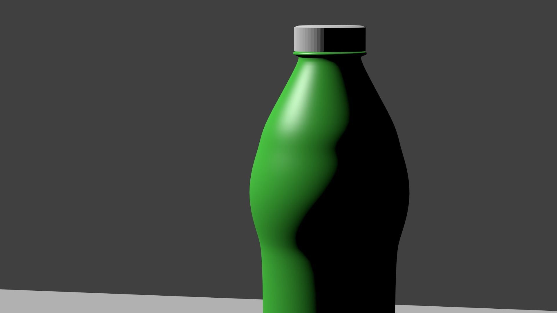 Water bottle Low-poly 3D model_5