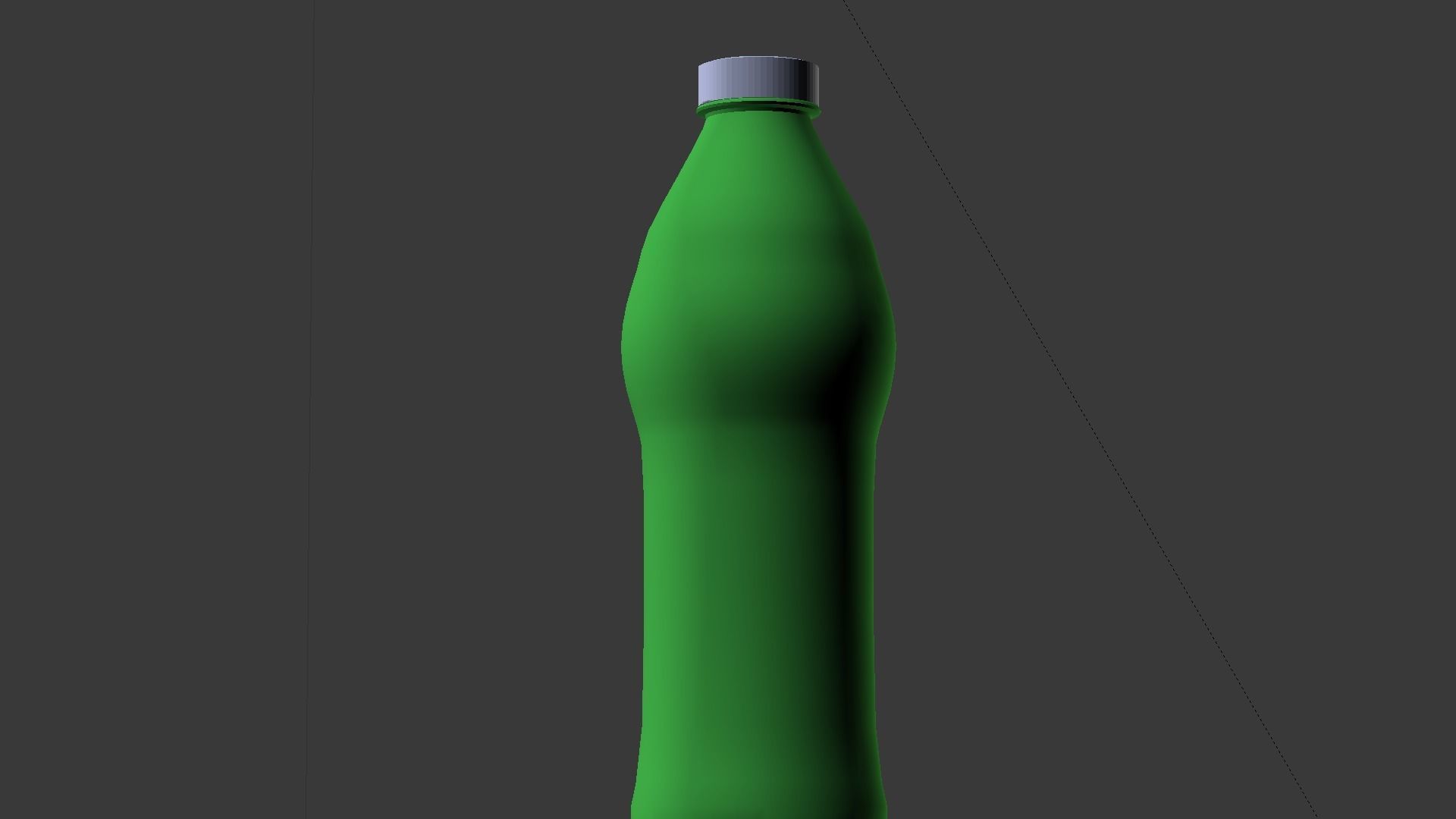 Water bottle Low-poly 3D model_35