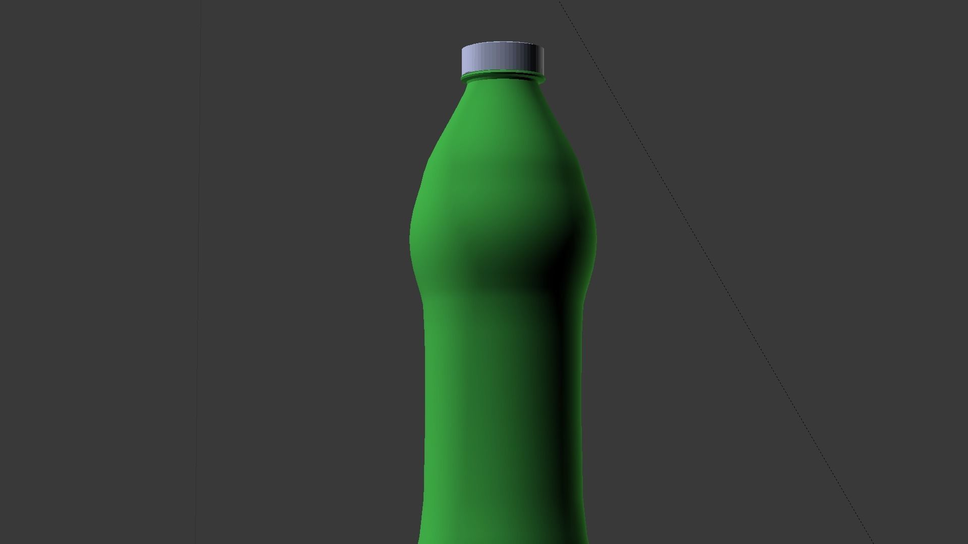 Water bottle Low-poly 3D model_31
