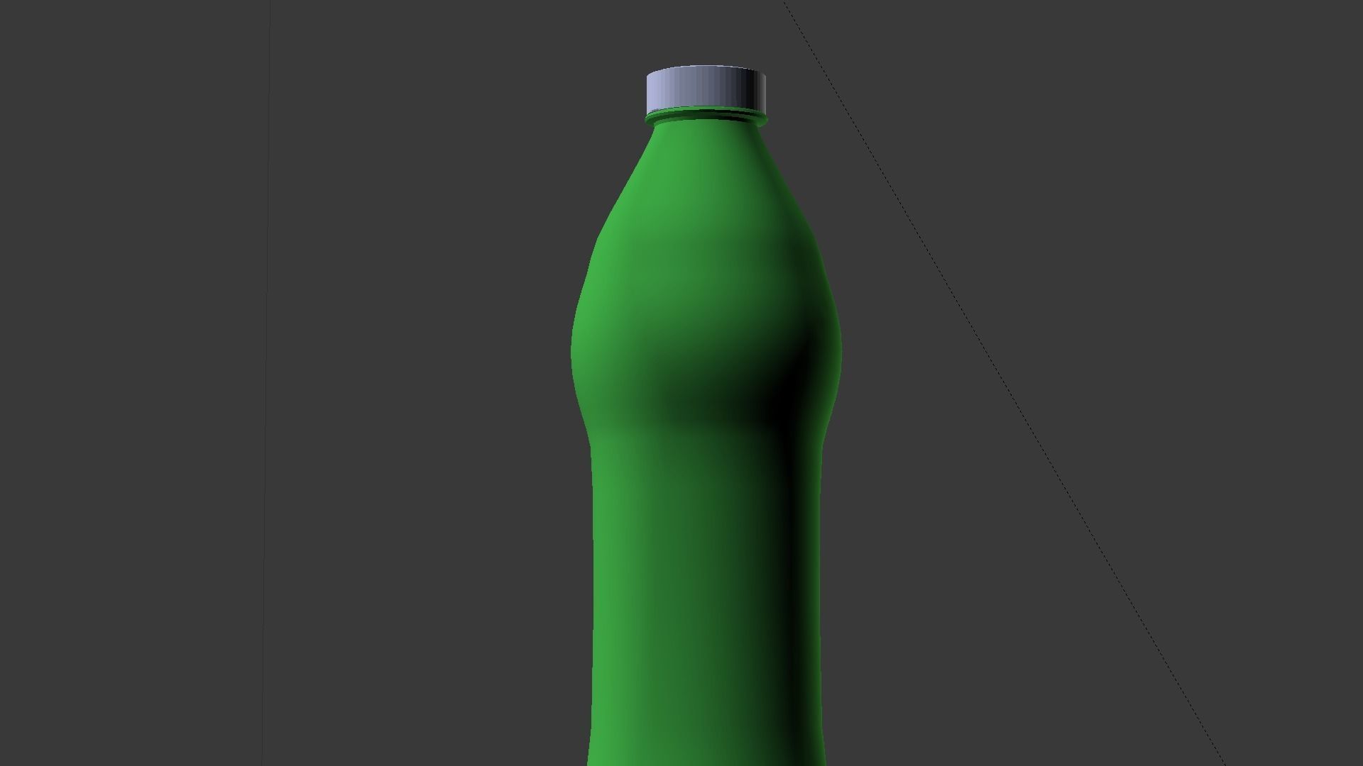 Water bottle Low-poly 3D model_27