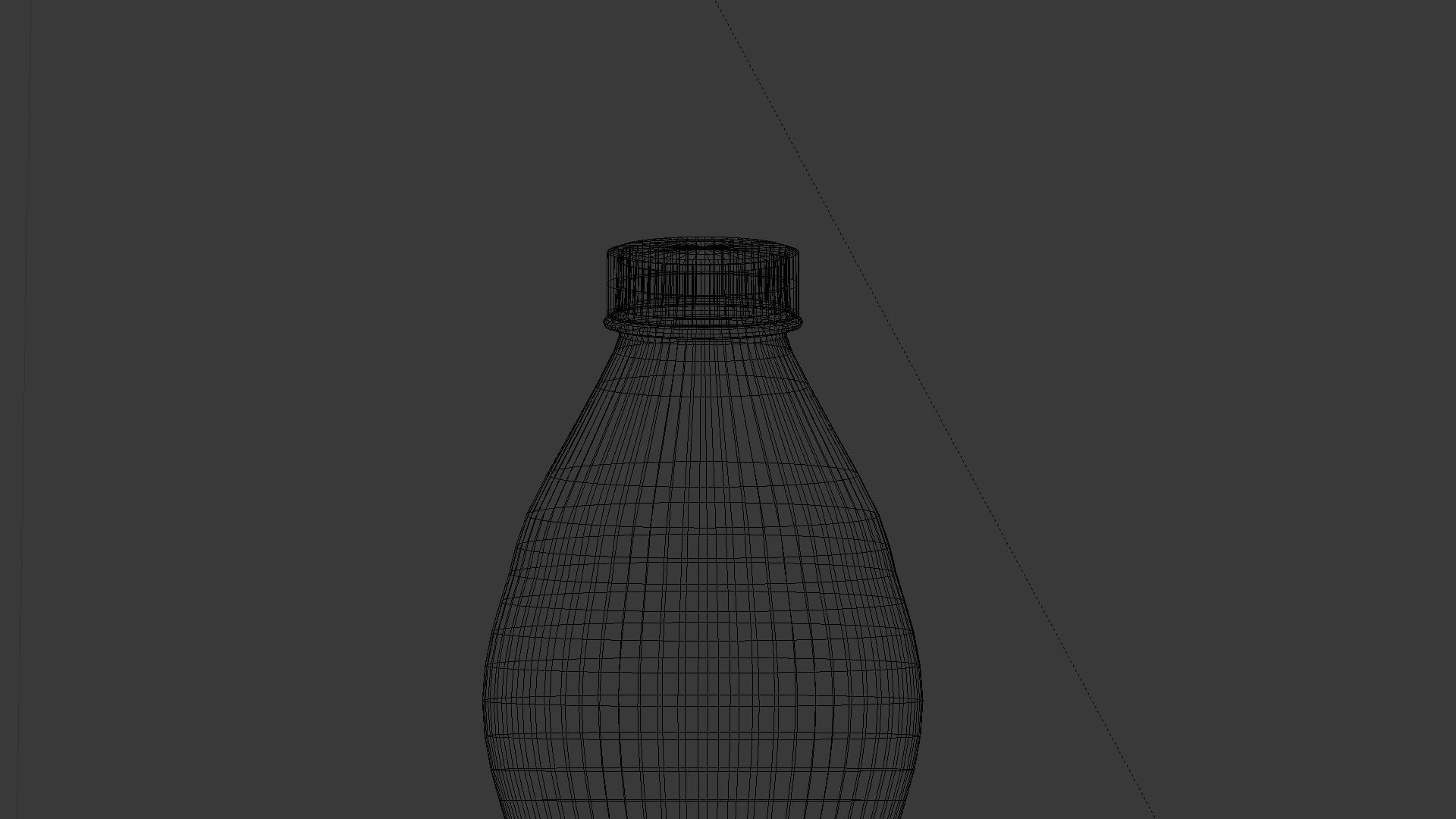 Water bottle Low-poly 3D model_21