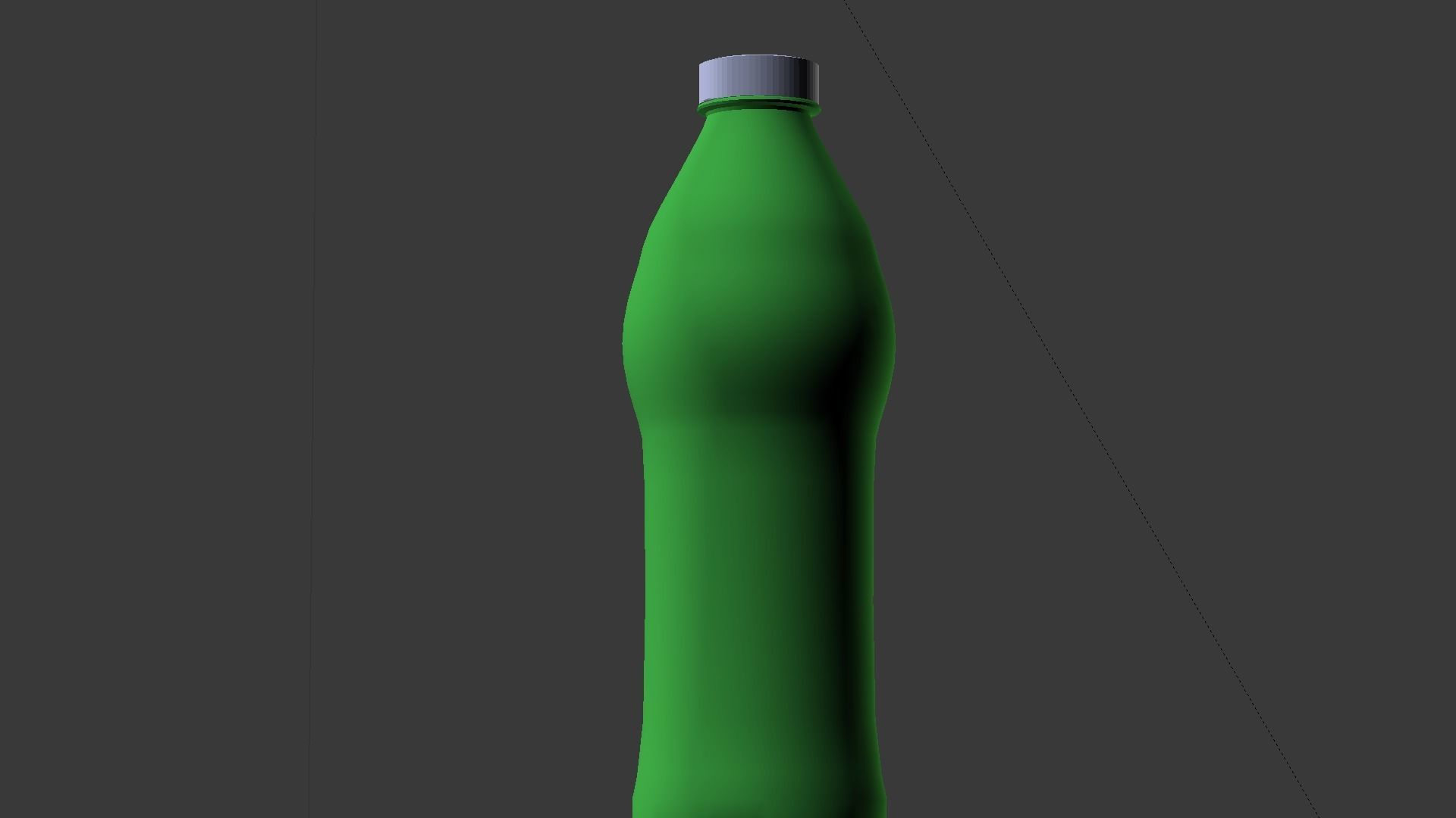 Water bottle Low-poly 3D model_36