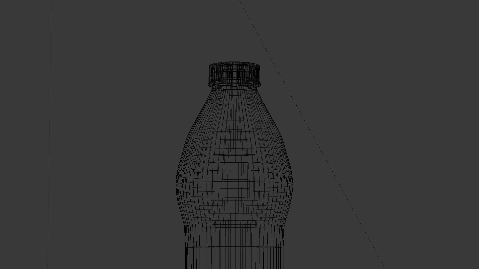 Water bottle Low-poly 3D model_15