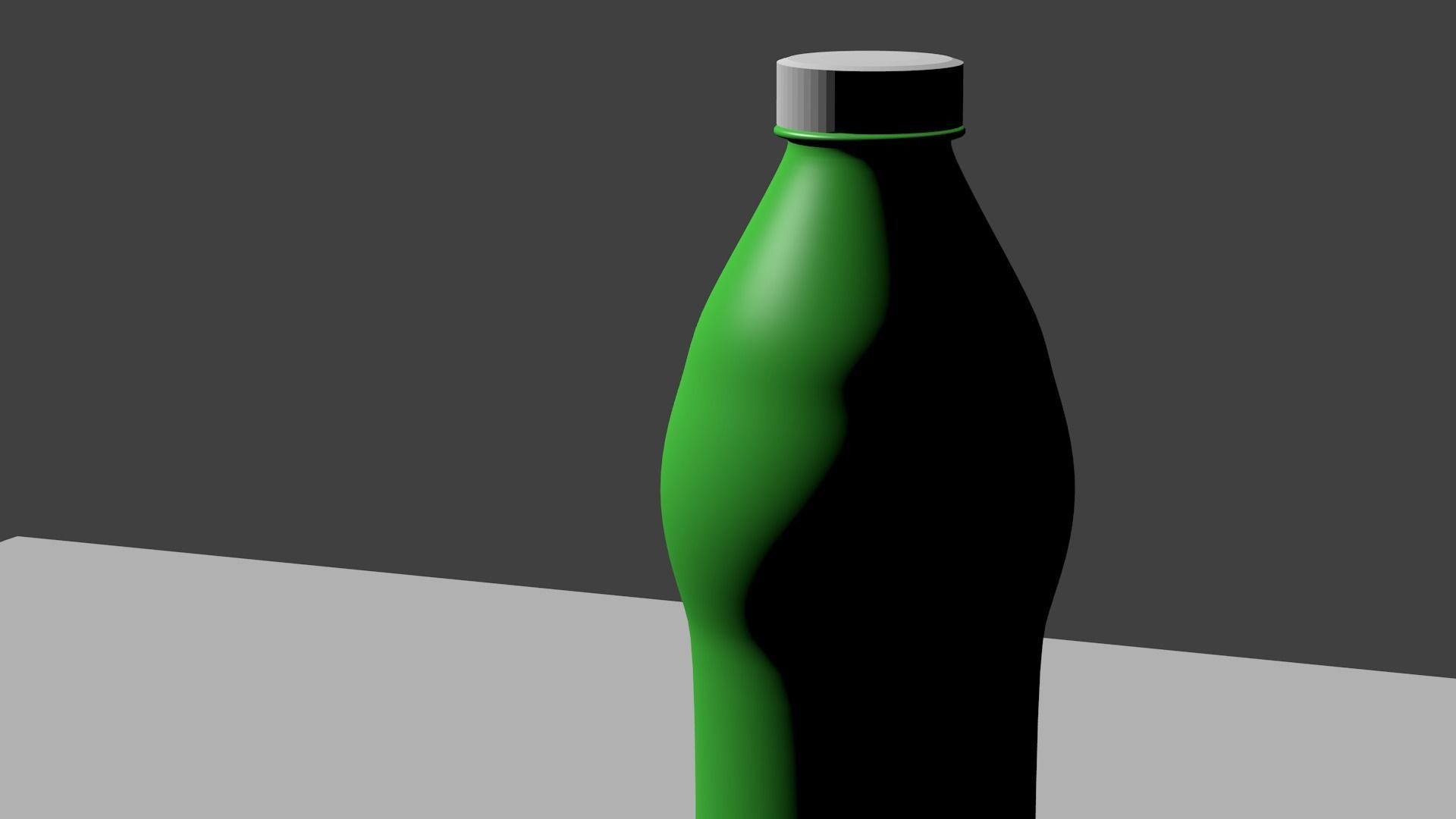 Water bottle Low-poly 3D model_9