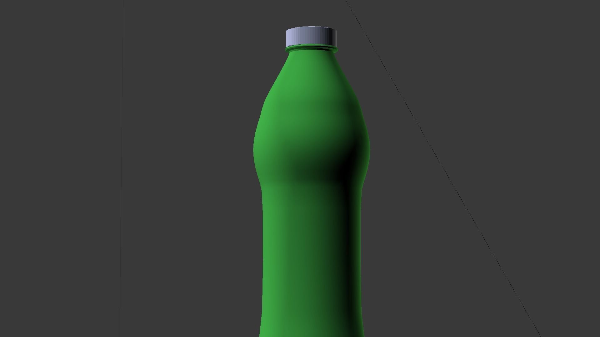 Water bottle Low-poly 3D model_30