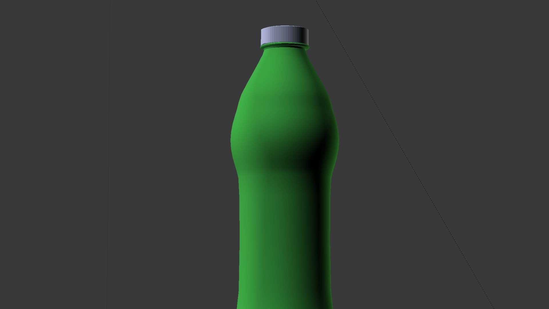 Water bottle Low-poly 3D model_28