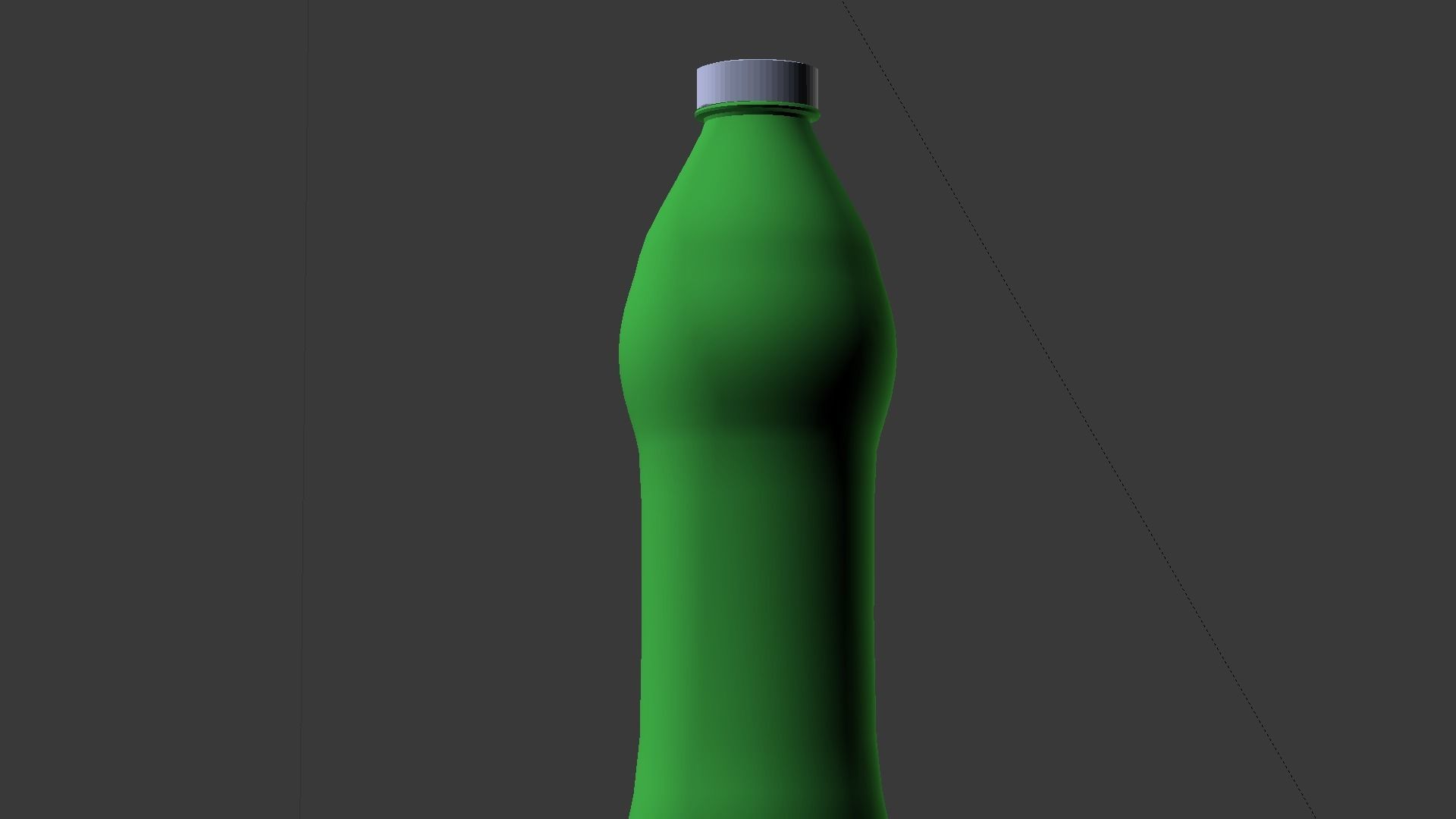 Water bottle Low-poly 3D model_33