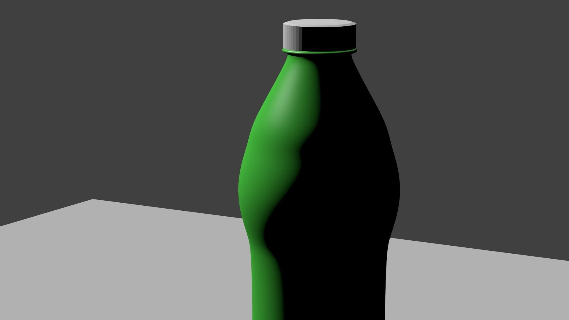 Water bottle Low-poly 3D model_12