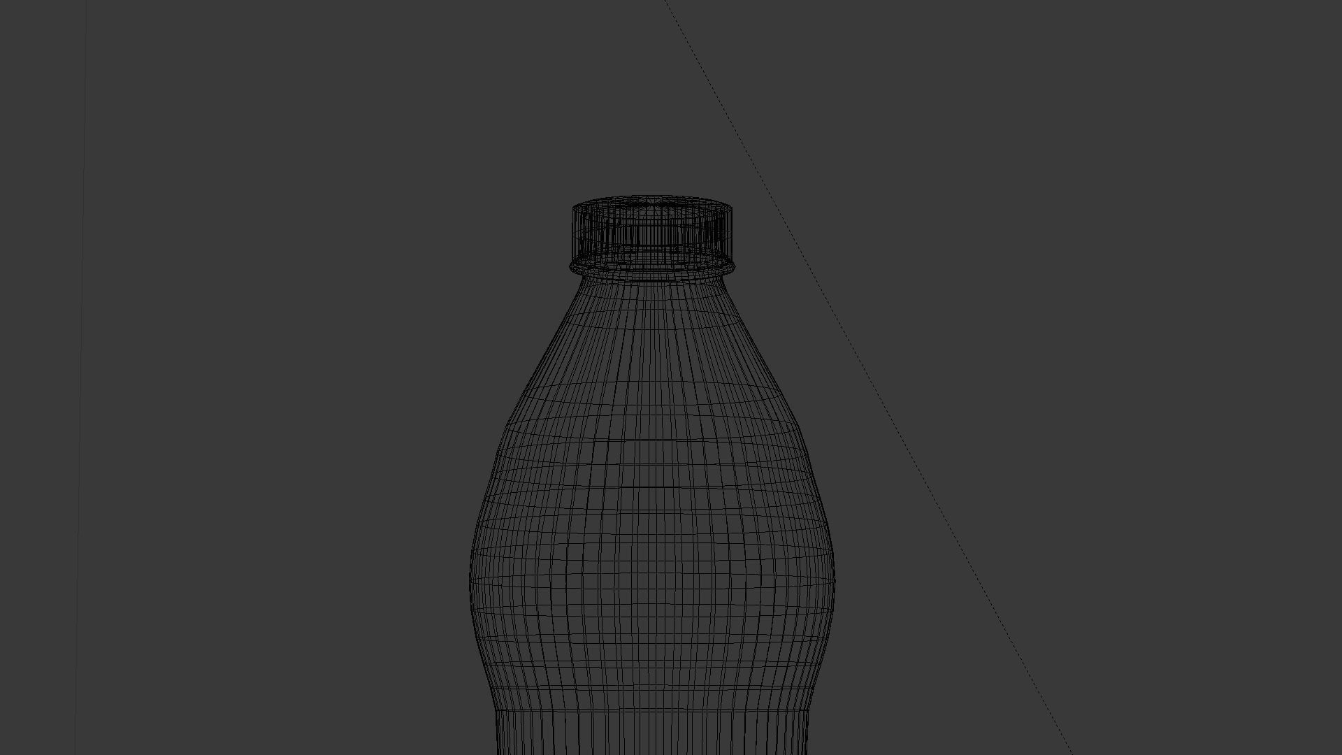 Water bottle Low-poly 3D model_18