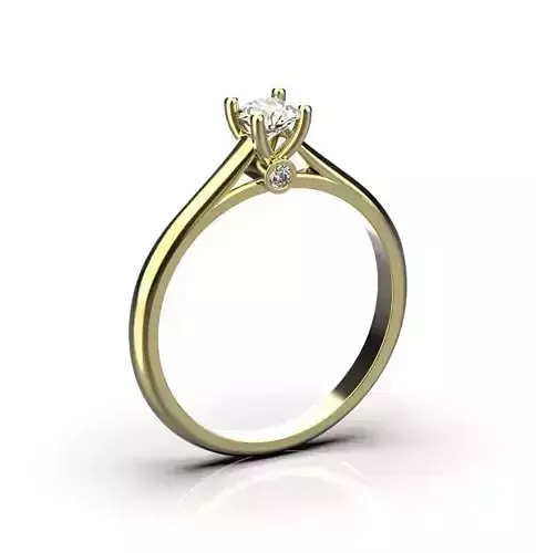 Engagement ring 4 mm stone 