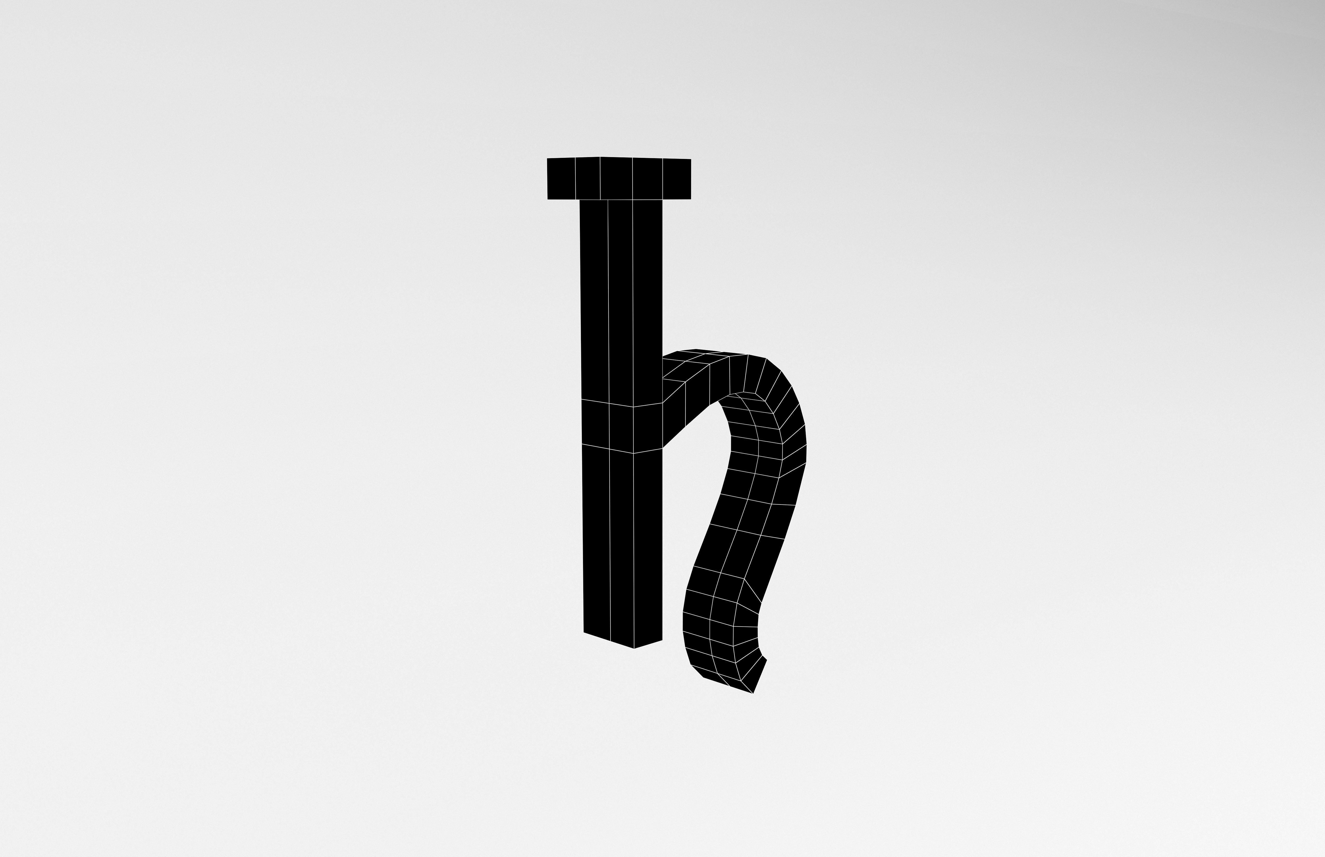 Saturn Symbol v1 003 Low-poly 3D model_7