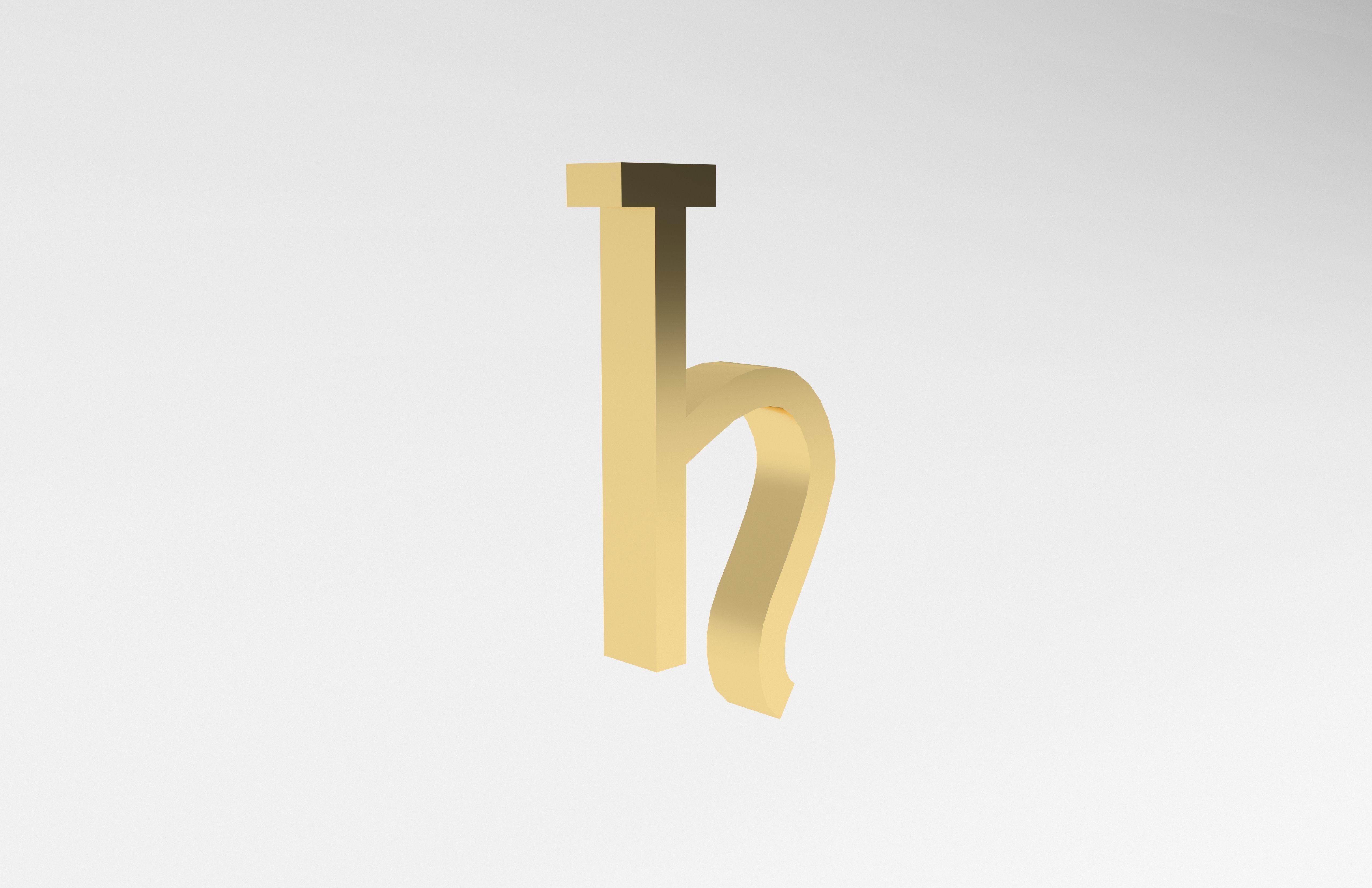 Saturn Symbol v1 003 Low-poly 3D model_3