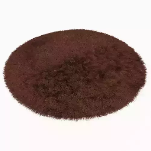 Carpet Snow H169-brown round